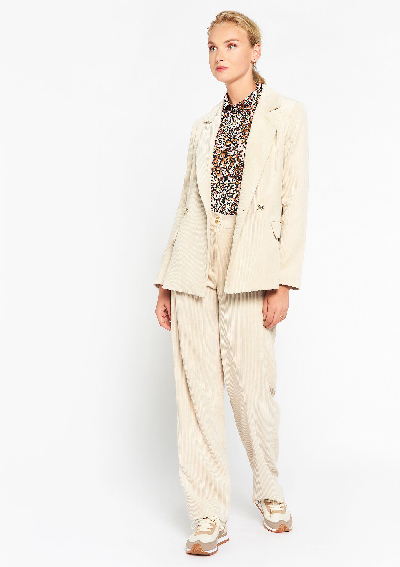 Corduroy suiting blazer - OFFWHITE - 09100851_1001