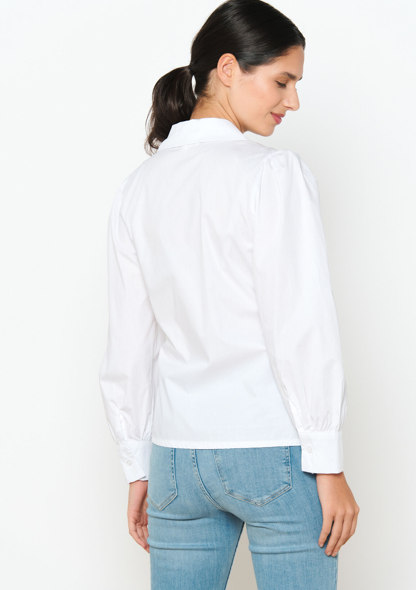 Wrap-around blouse, Wrap-around blouse - OPTICAL WHITE - 05702460_1019
