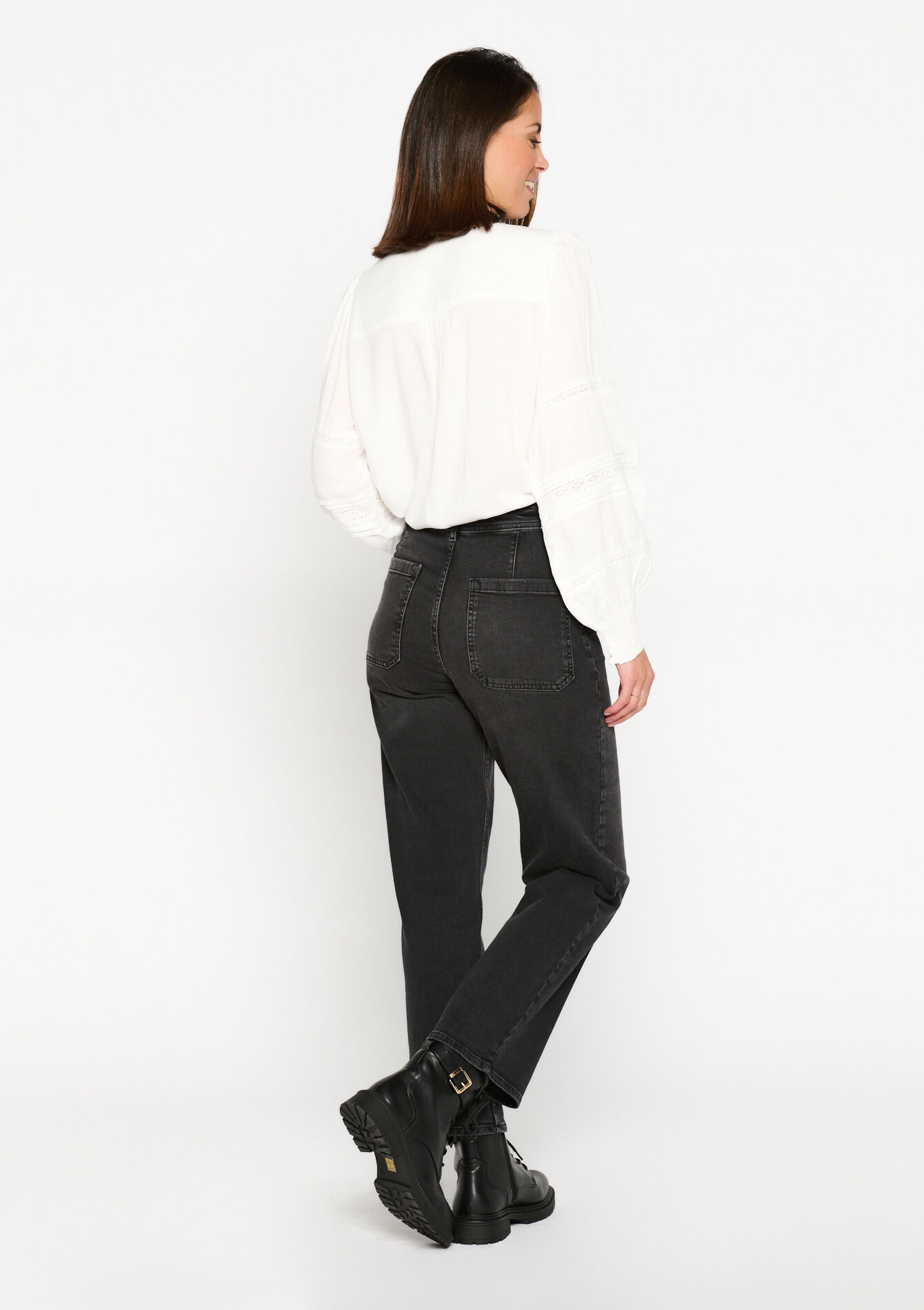 Jean taille haute, Jean taille haute - BLACK - 22000495_0503