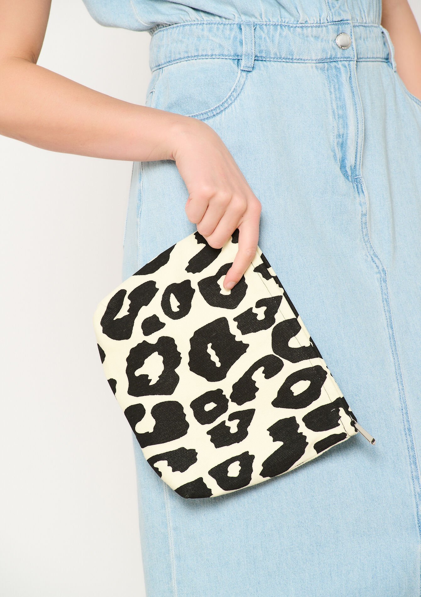 Tasje met luipaardprint, Tasje met luipaardprint - BLACK - 14001872_1119