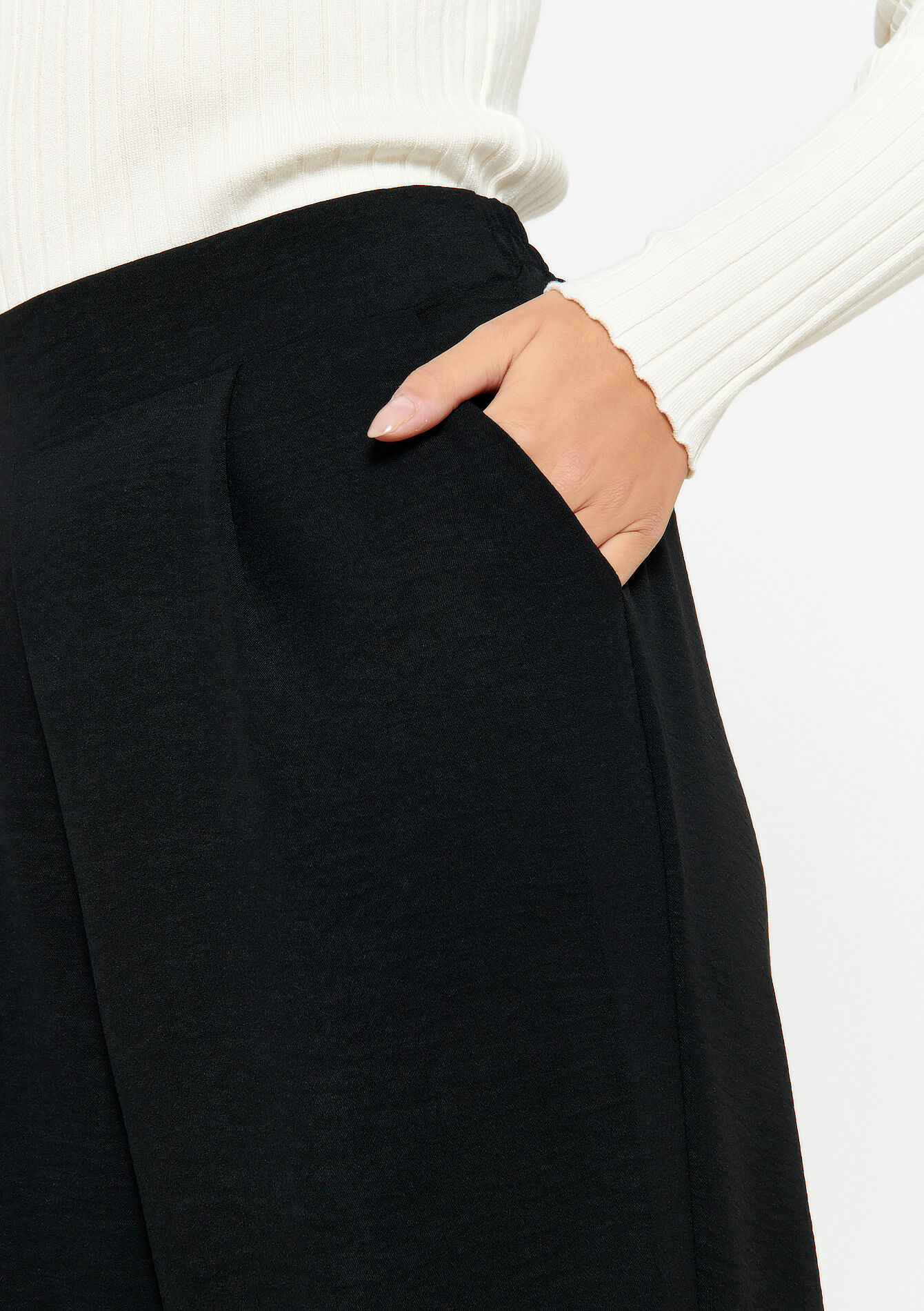 Wijde broek - BLACK - 06600773_1119