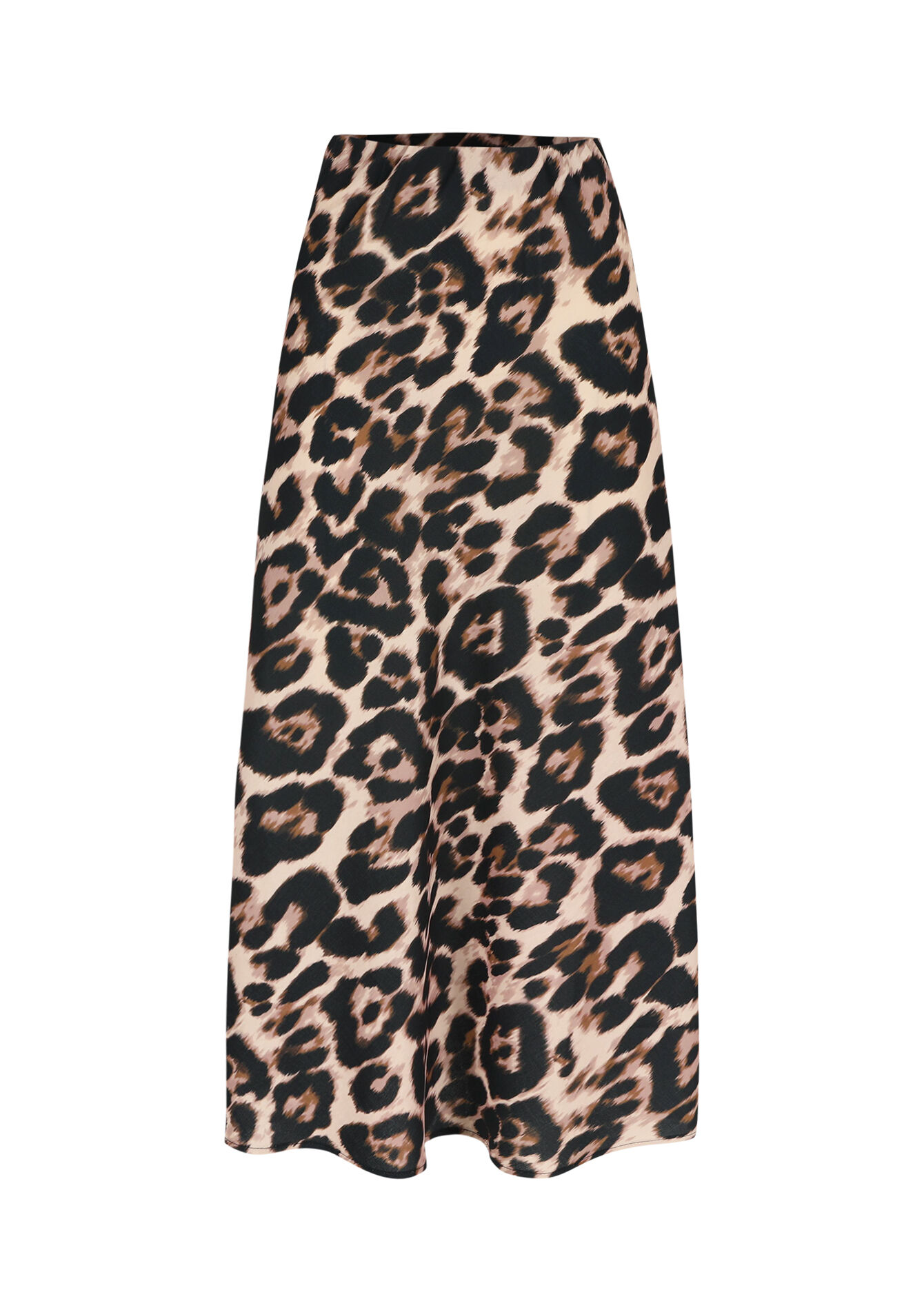 Leopard print maxi skirt, Leopard print maxi skirt - LIGHT CAMEL - 07101279_3814