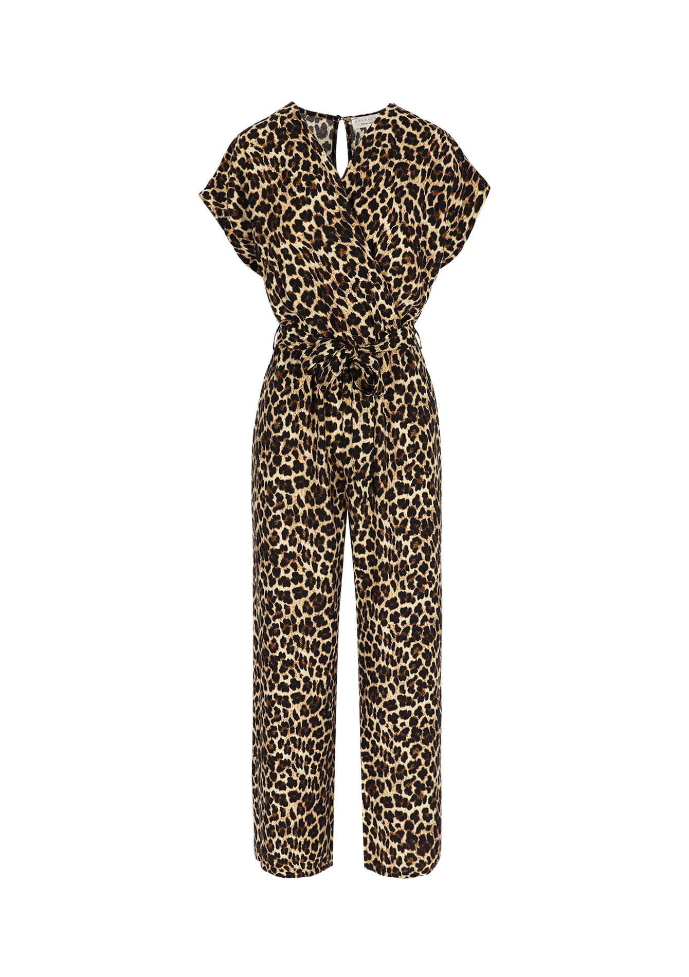 Leopard print jumpsuit, Leopard print jumpsuit - LIGHT CAMEL - 1128797