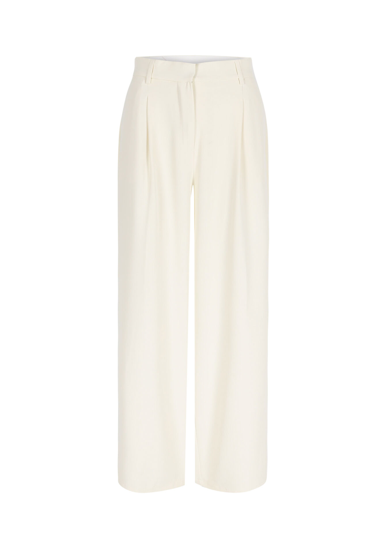Pantalon large uni - VANILLA WHITE - 06600997_1013