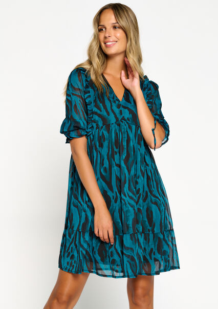 Zebra print dress - BLUE DUCK - 08103009_2922
