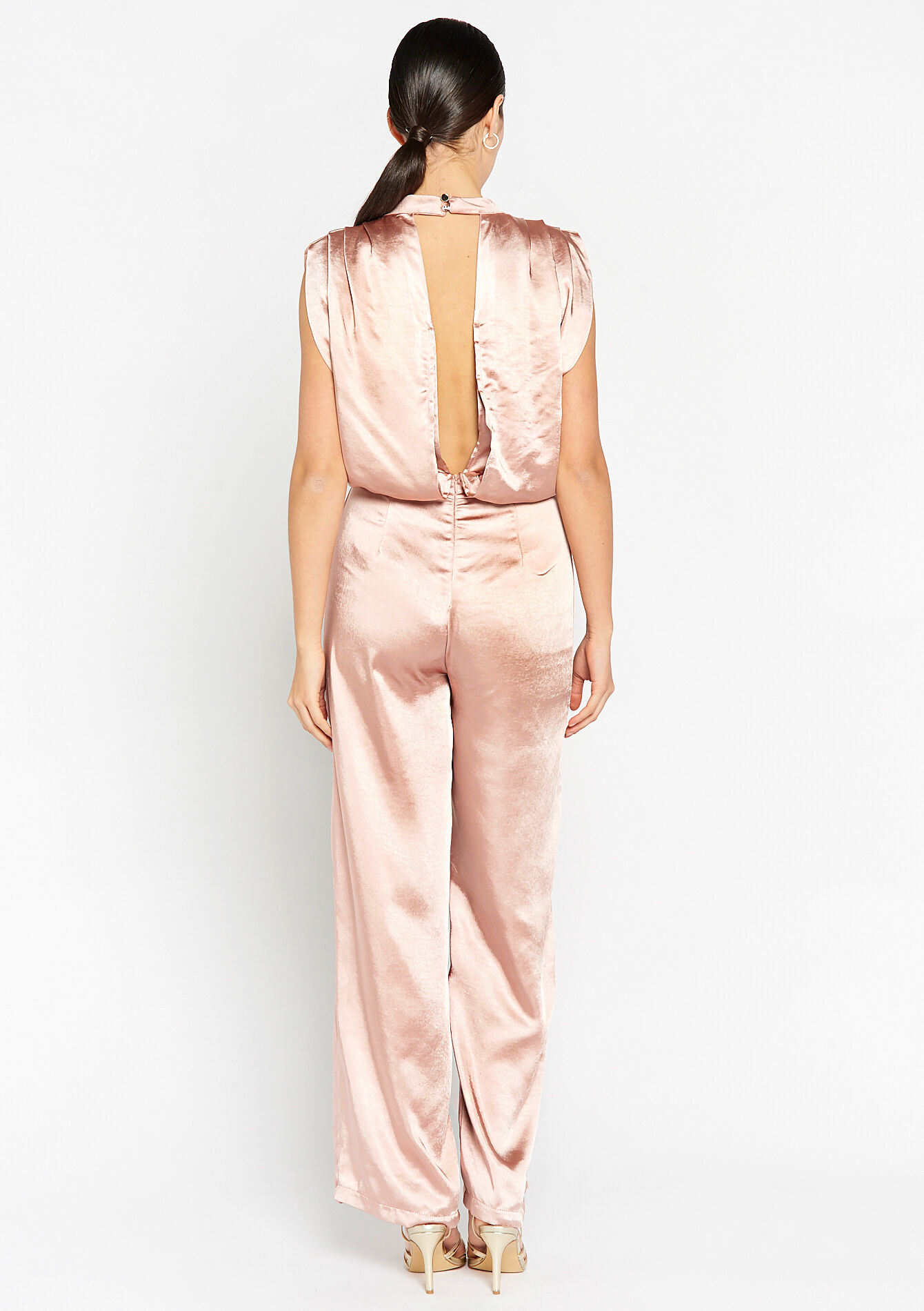 Satijnen jumpsuit - COSMETIC PINK - 06004384_5733