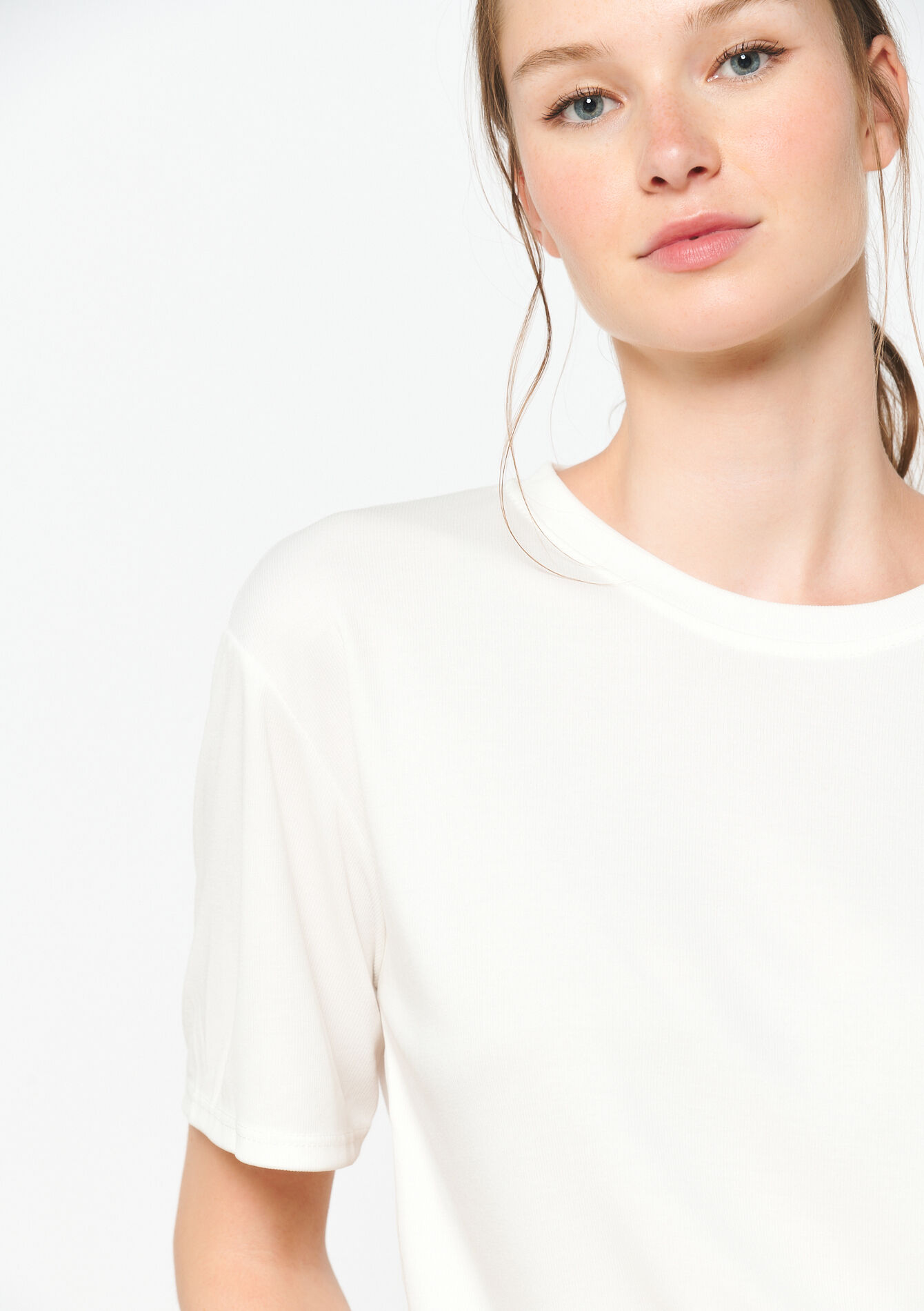 Basic oversized T-shirt, Basic oversized T-shirt - OPTICAL WHITE - 02301628_1019