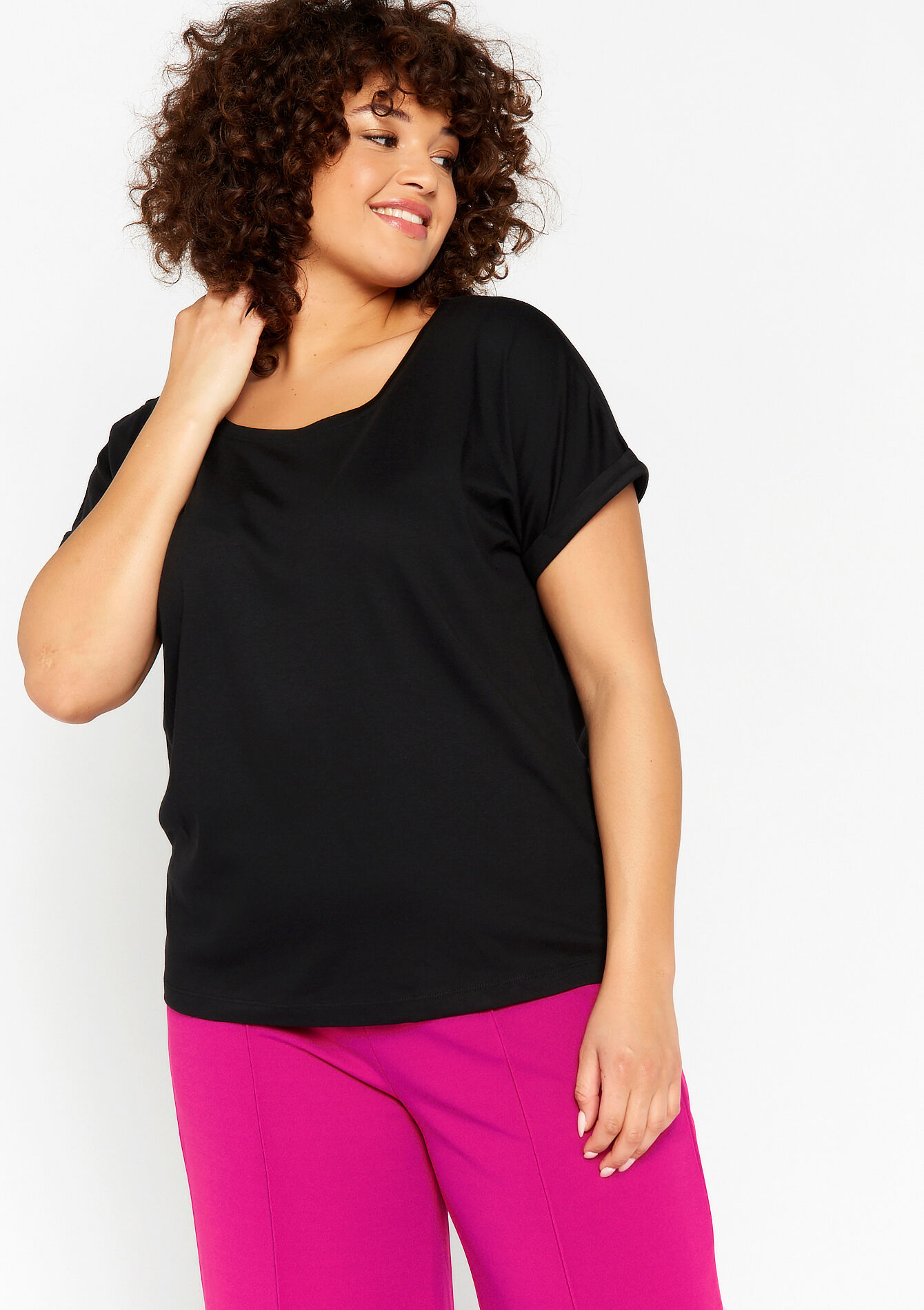 Basic T-shirt, Basic T-shirt - BLACK - 02301308_1119