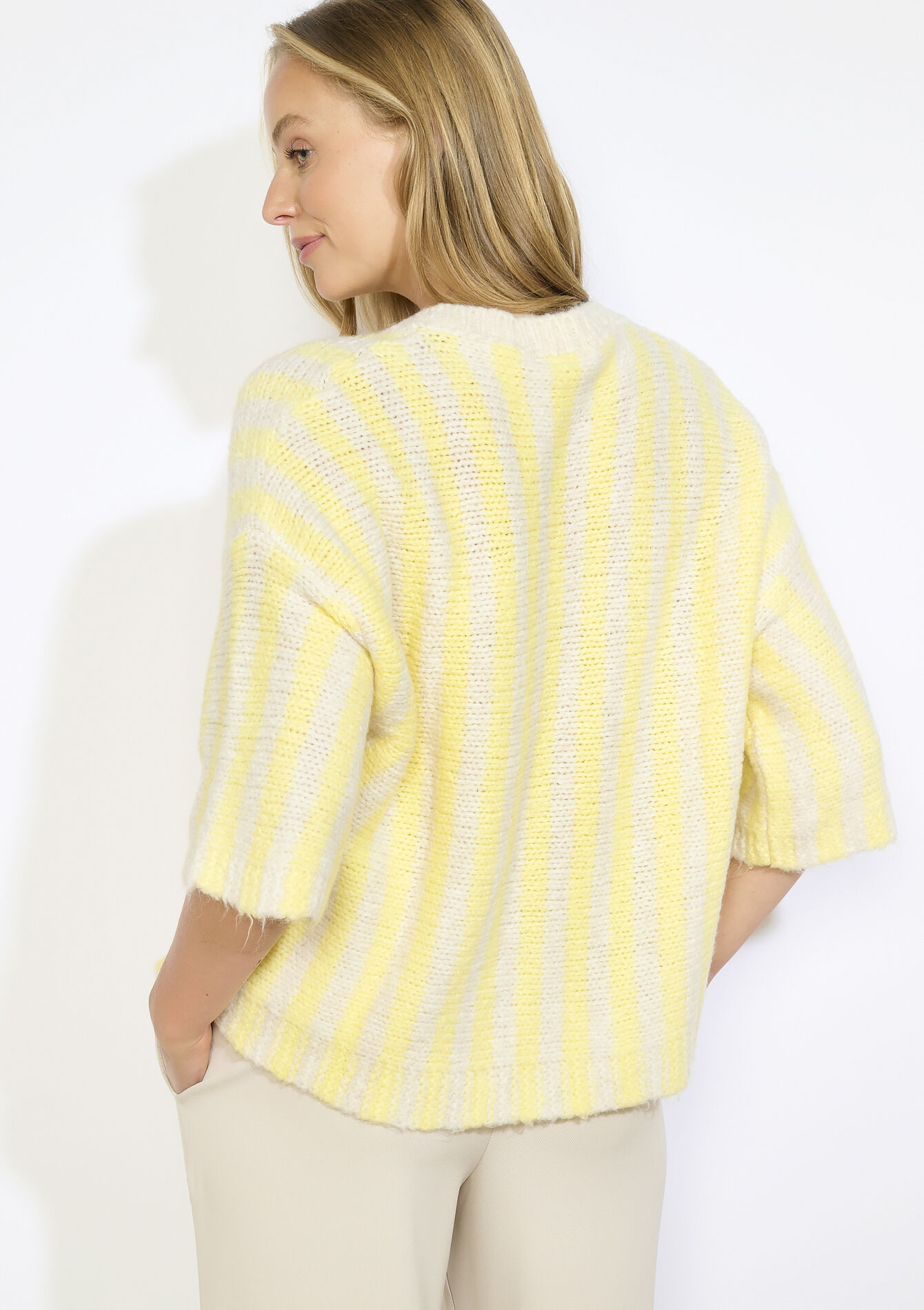 Pull oversize "Ciao Bella", Pull oversize "Ciao Bella" - LT BEIGE - 04007043_2527