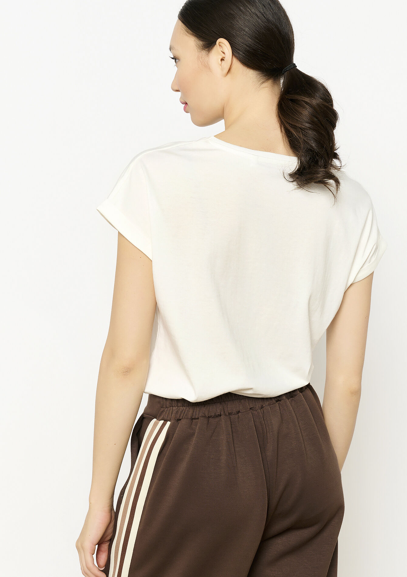 T-shirt korte mouw, T-shirt korte mouw - OFFWHITE - 02301742_1001