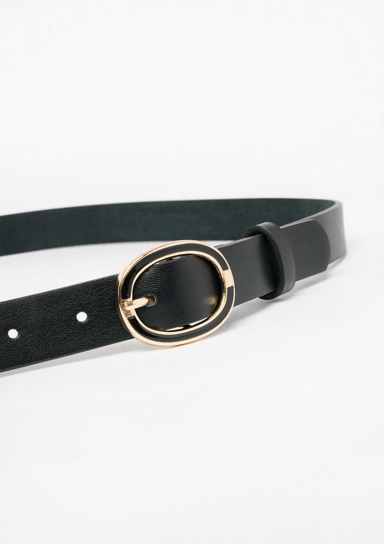 Lederen ceintuur - BLACK - 14001750_1119