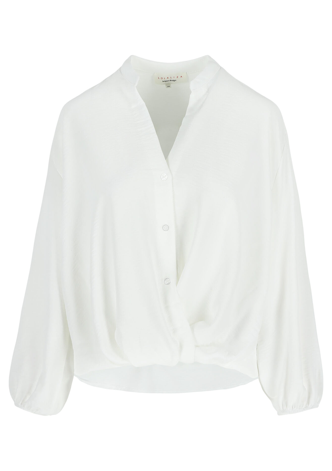 Hemd met tunesische kraag, Hemd met tunesische kraag - OPTICAL WHITE - 05702643_1019