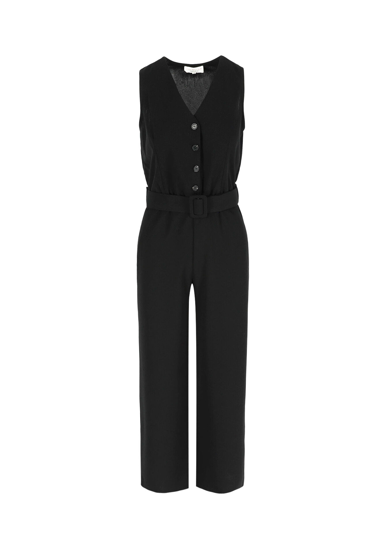Jumpsuit in scuba fabric, Jumpsuit in scuba fabric - BLACK - 06004593_1119