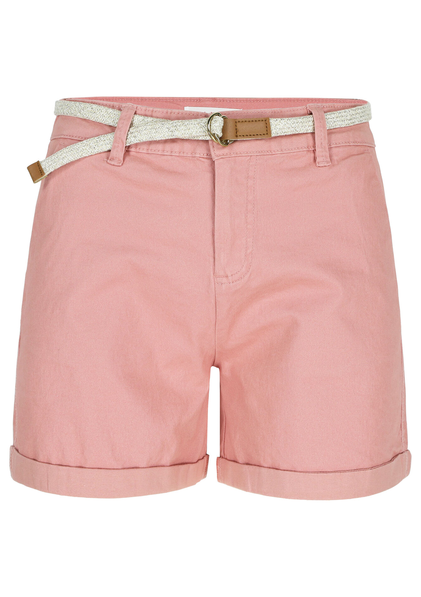 Chino short met riem, Chino short met riem - COSMETIC PINK - 06100571_5733
