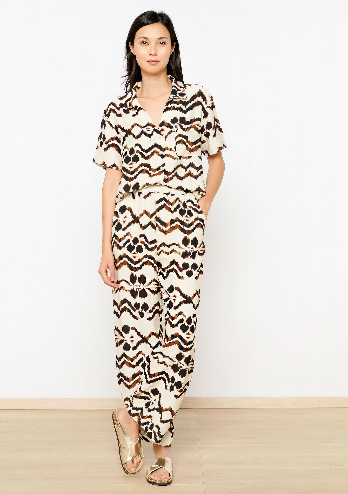 Pants with ethnic print - OFFWHITE - 06600878_1001