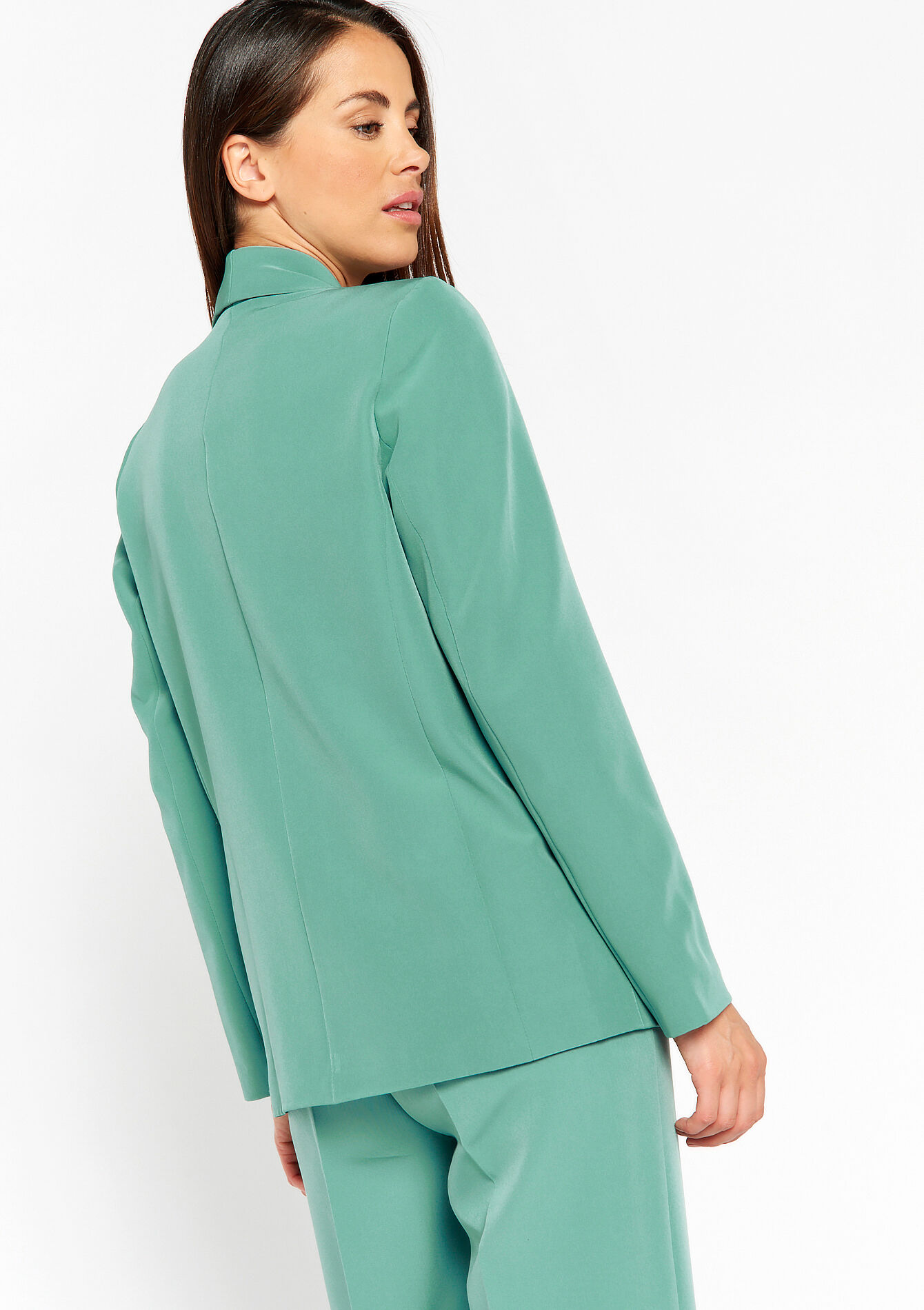 Suiting blazer, Suiting blazer - ALMOND GREEN - 09100829_1724