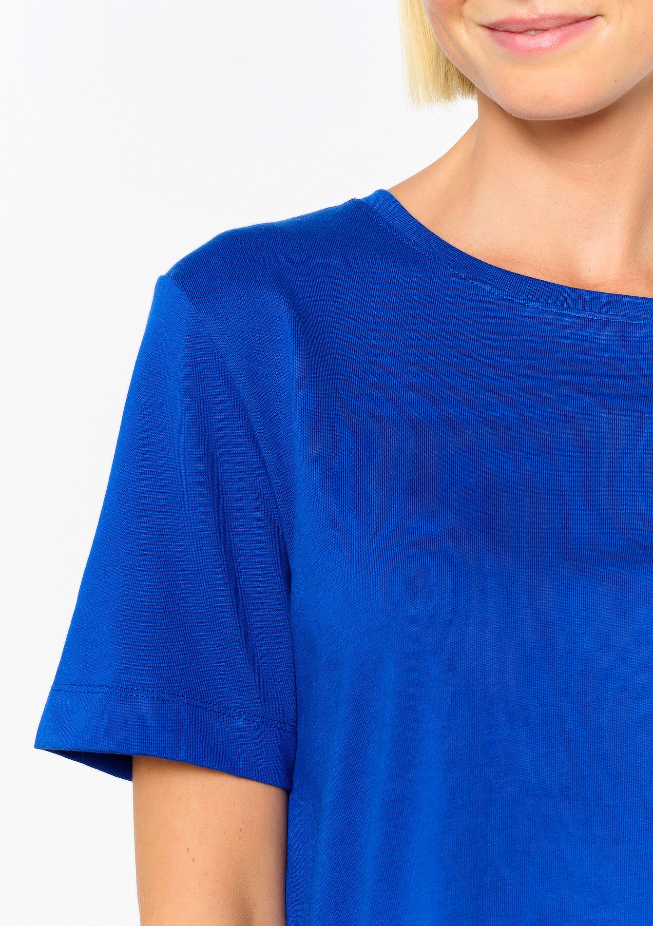 T-shirt coupe boxy - ELECTRIC BLUE - 02301611_1619