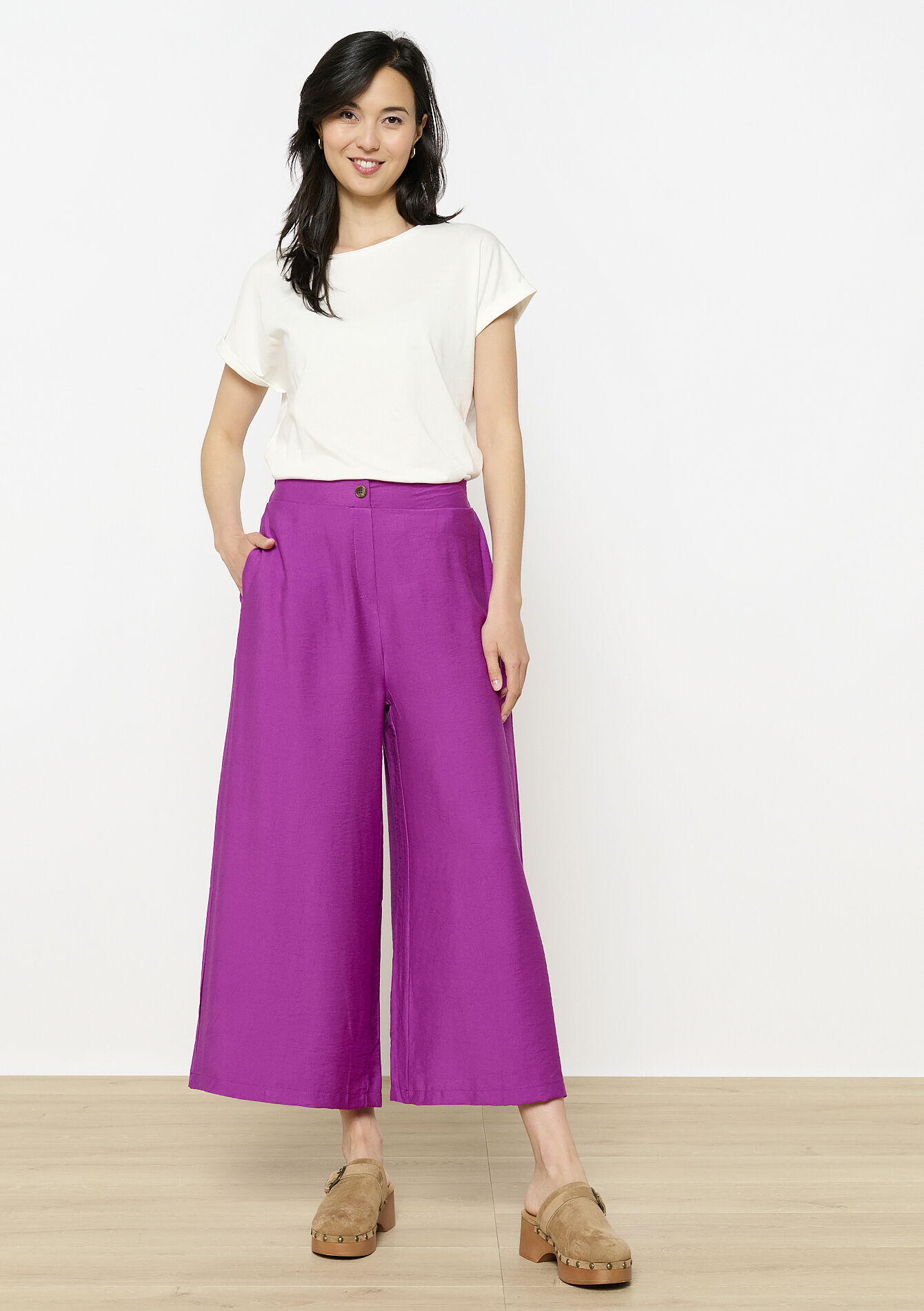 Wijde en luchtige broek, Wijde en luchtige broek - VIOLINE - 06600986_2576