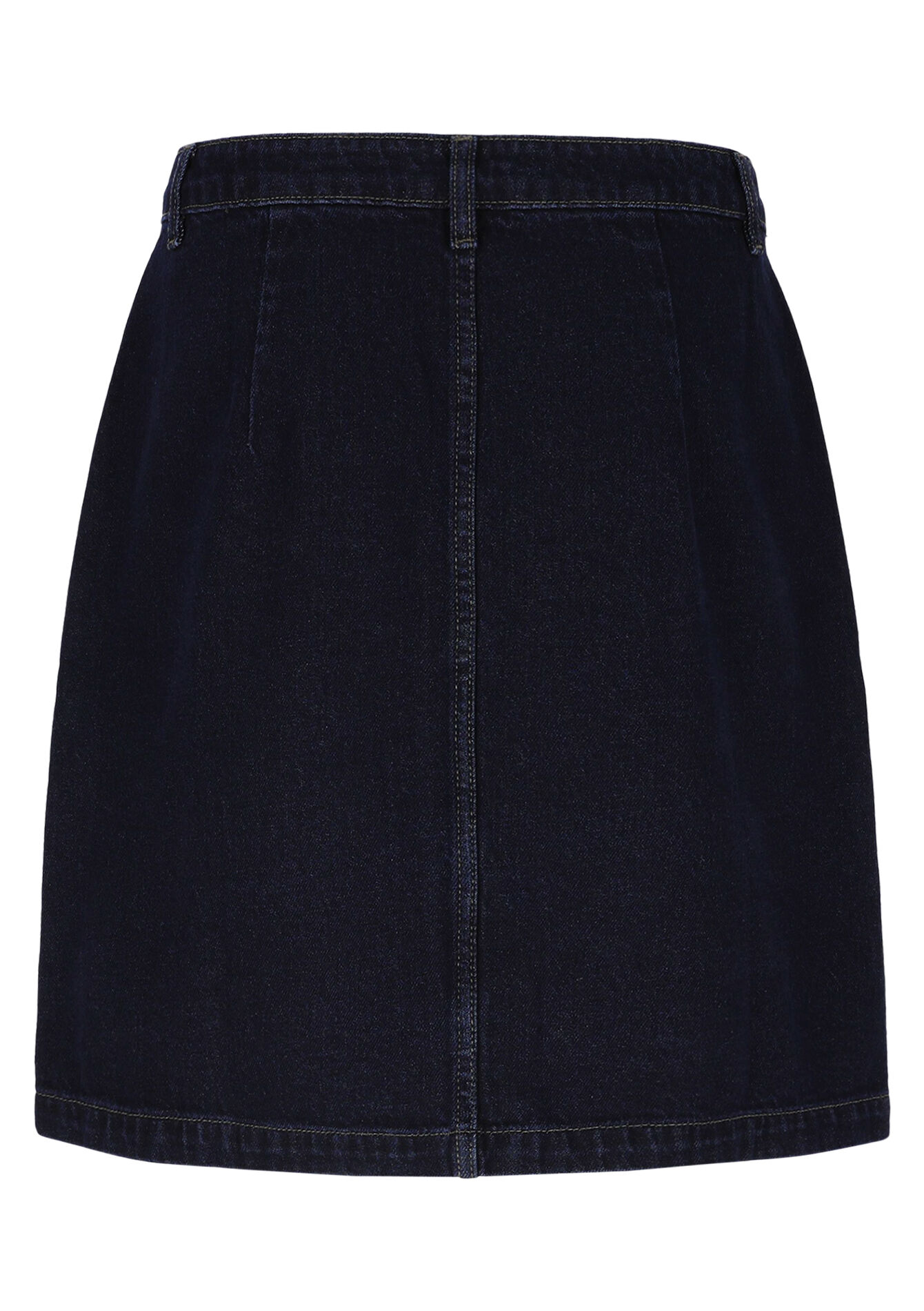 Knoopsluiting denimrok, Knoopsluiting denimrok - DARK BLUE - 07101382_0501