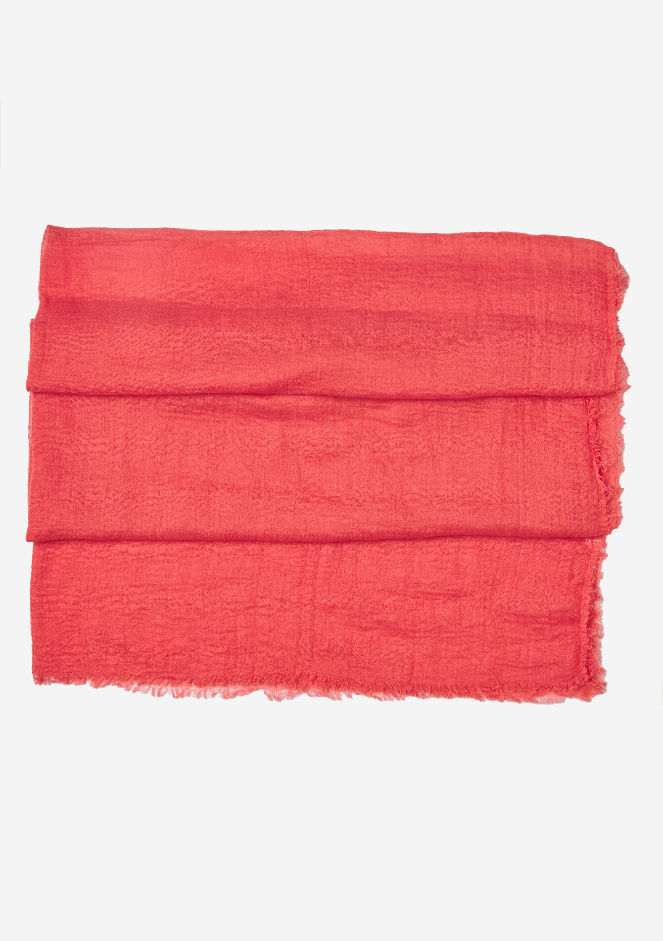 Foulard uni froissé, Foulard uni froissé - CORAL BRIGHT - 17101257_2007