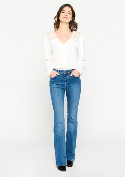 Flared skinny jeans - MEDIUM BLUE - 22000357_0500