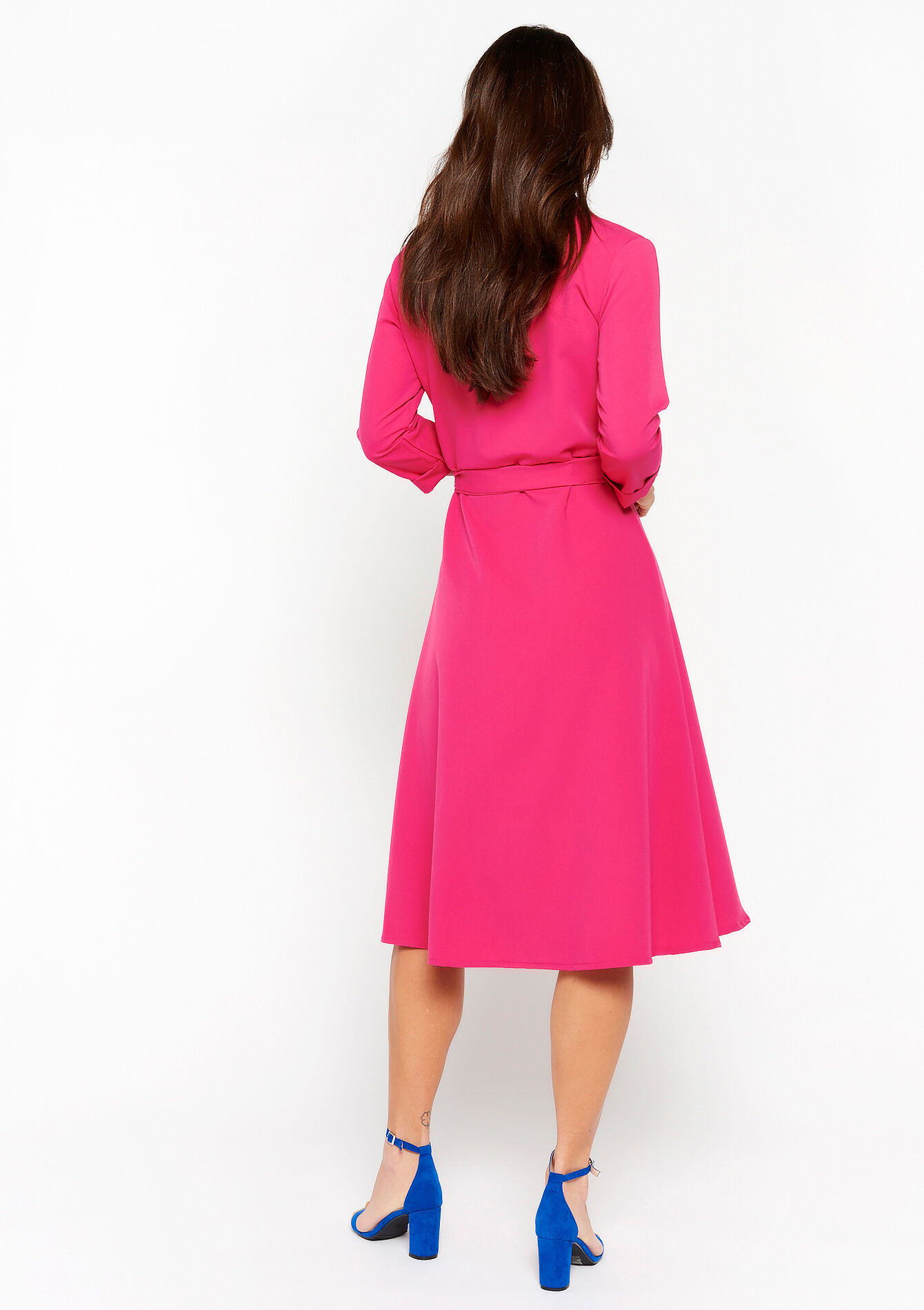Maxi hemdjurk, Maxi hemdjurk - FUCHSIA - 08601891_5626