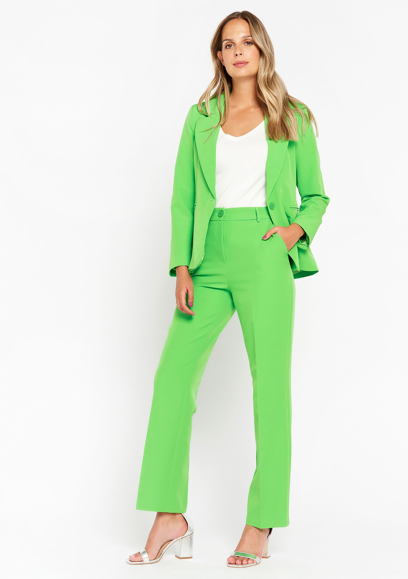 Suiting trousers - GREEN FRESH - 06100505_4617