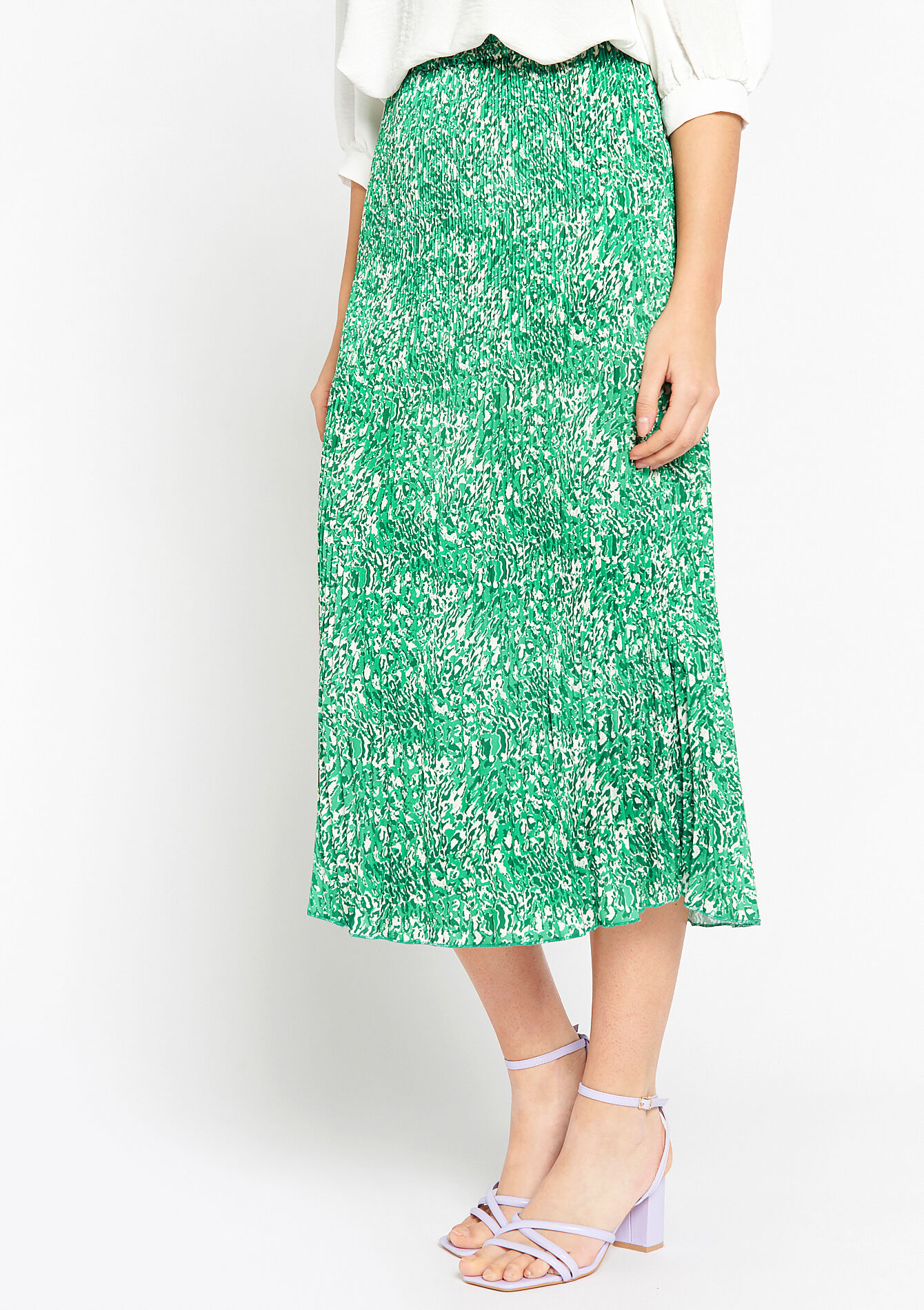 Midirok met luipaardprint - GREEN APPLE - 07101108_1783