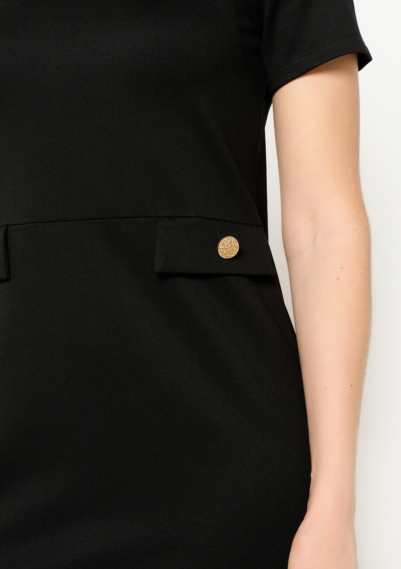 Classic A-line dress, Classic A-line dress - BLACK - 08103501_1119