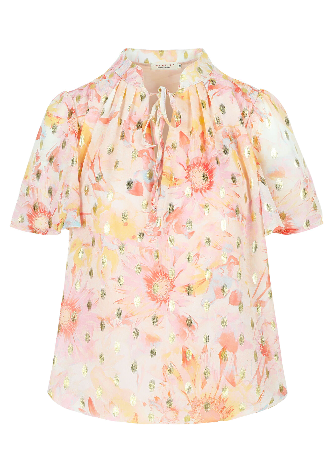 Blouse with floral print, Blouse with floral print - OFFWHITE - 05702495_1001