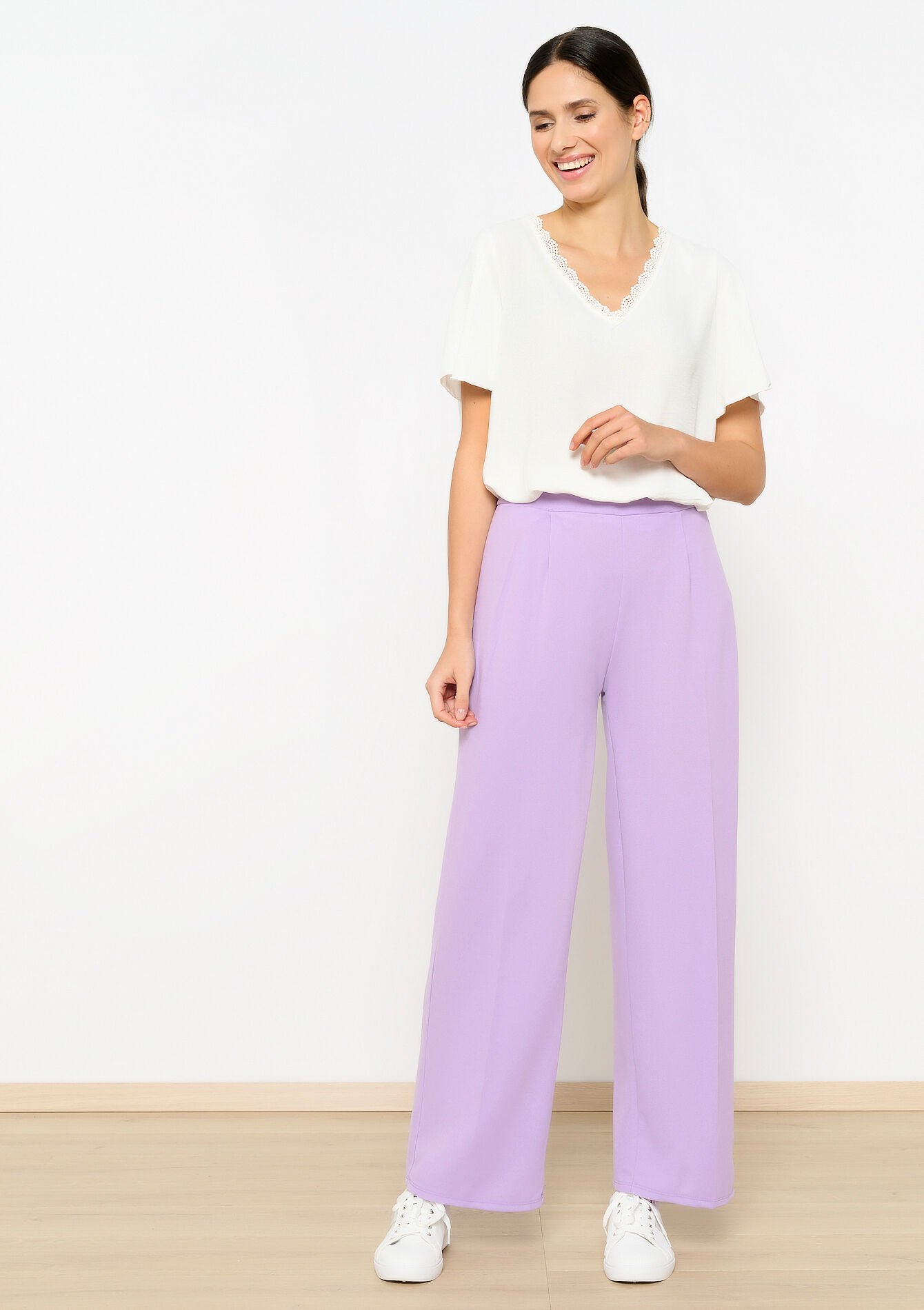 Losse broek, Losse broek - LILAC BRIGHT - 06600823_2578
