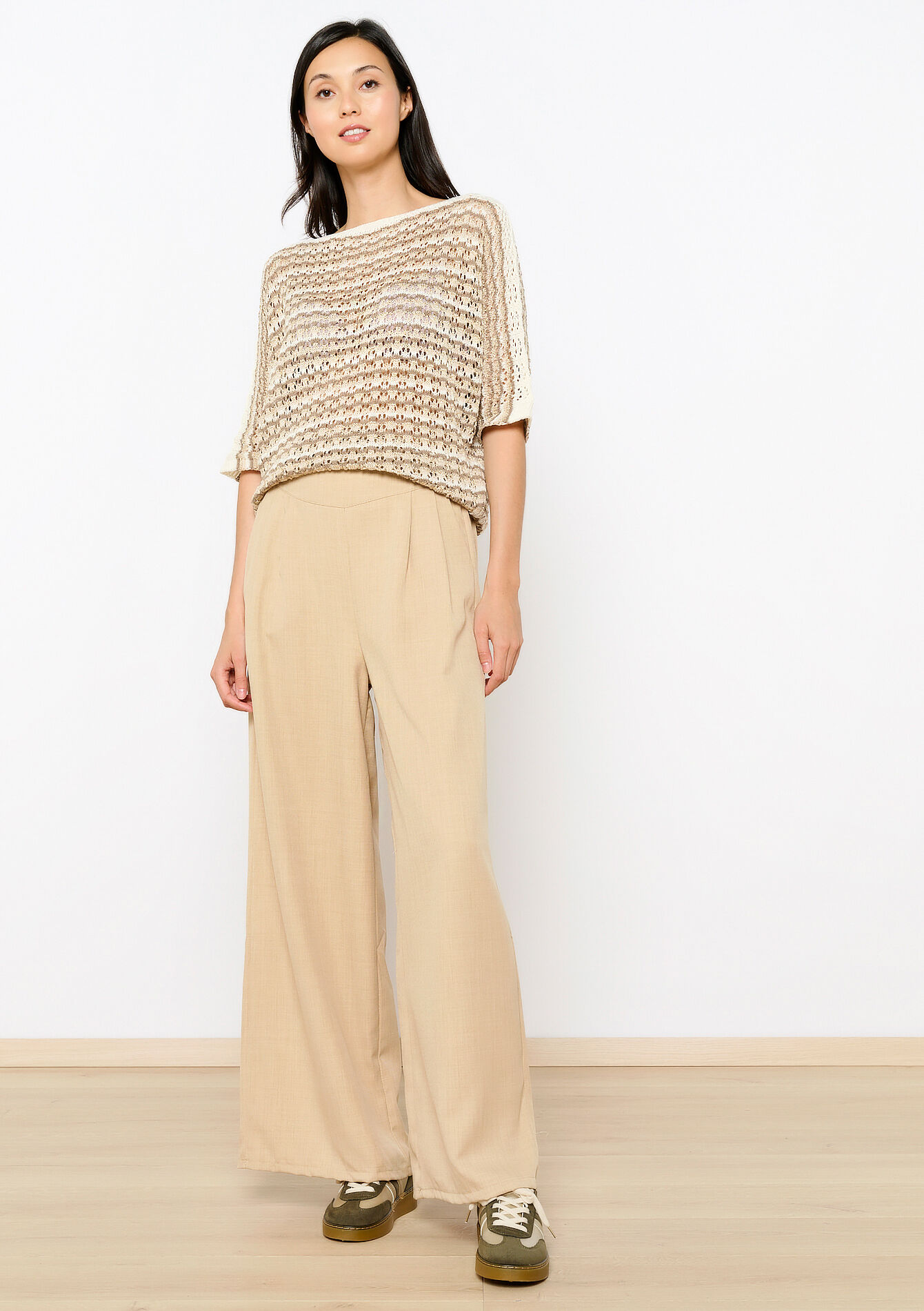 Pullover en crochet, Pullover en crochet - CHAMPAGNE SAND - 04006634