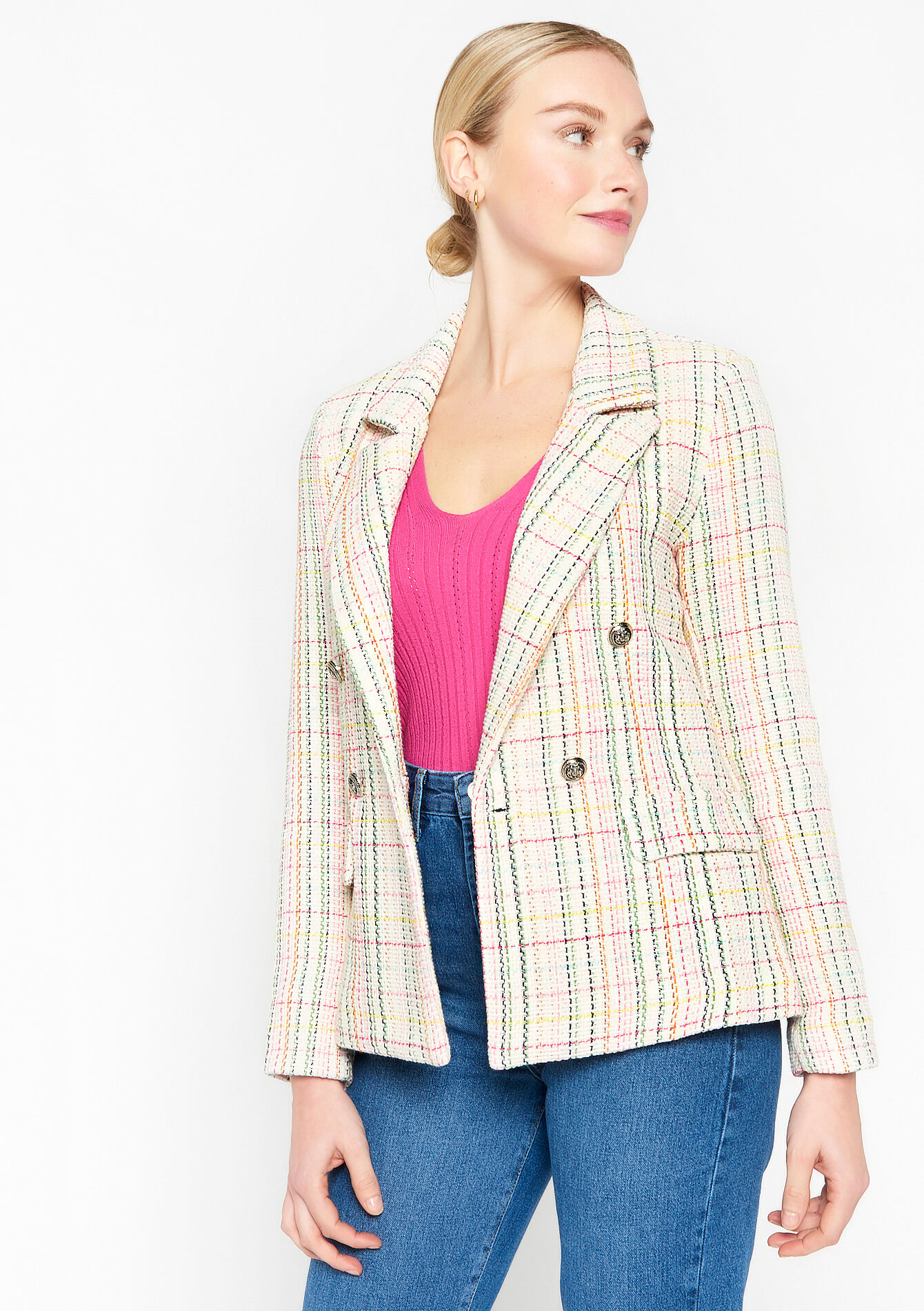 Tweed blazer - OFFWHITE - 09100755_1001