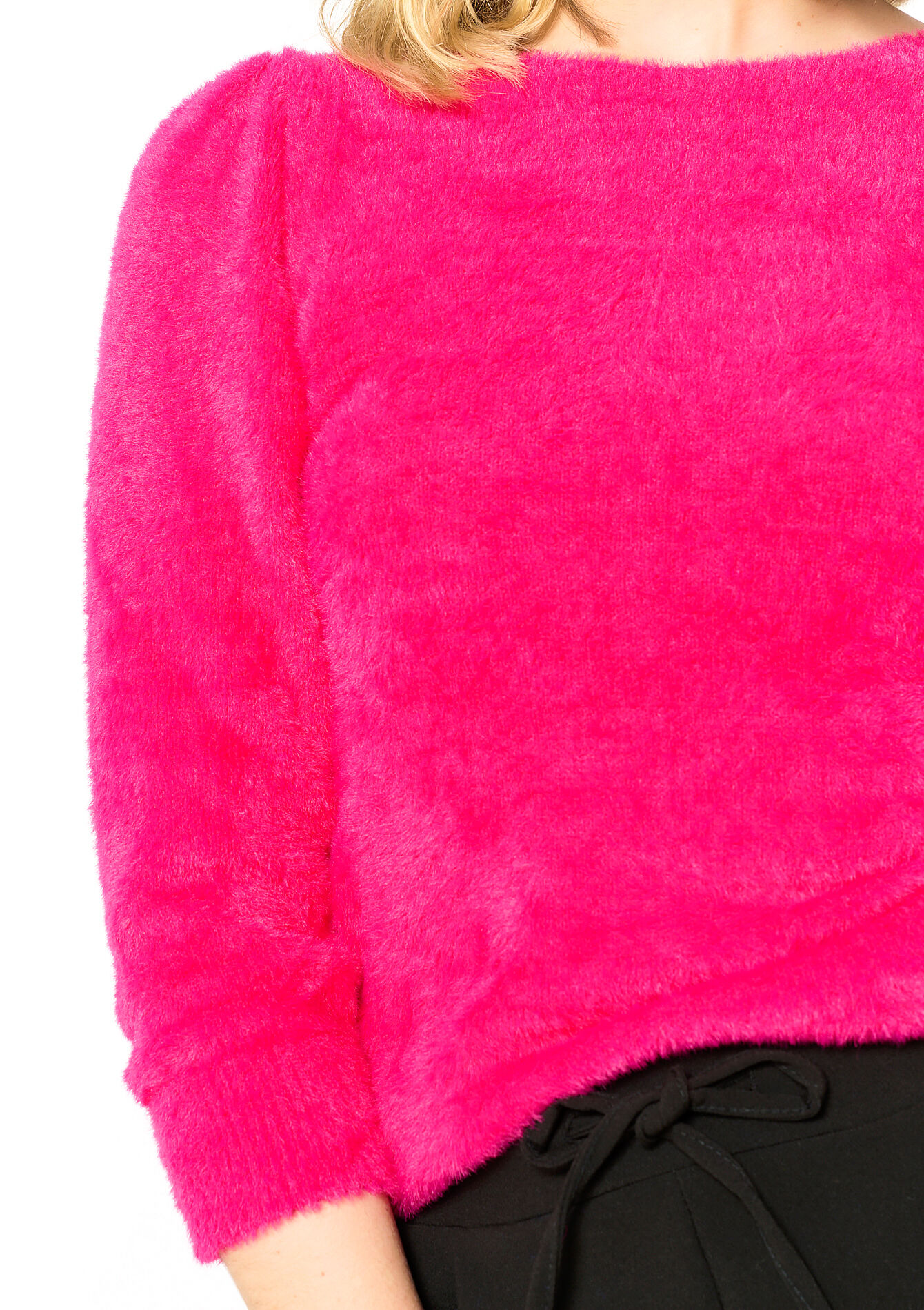 Eyelash trui, Eyelash trui - FUCHSIA - 04006362_5626