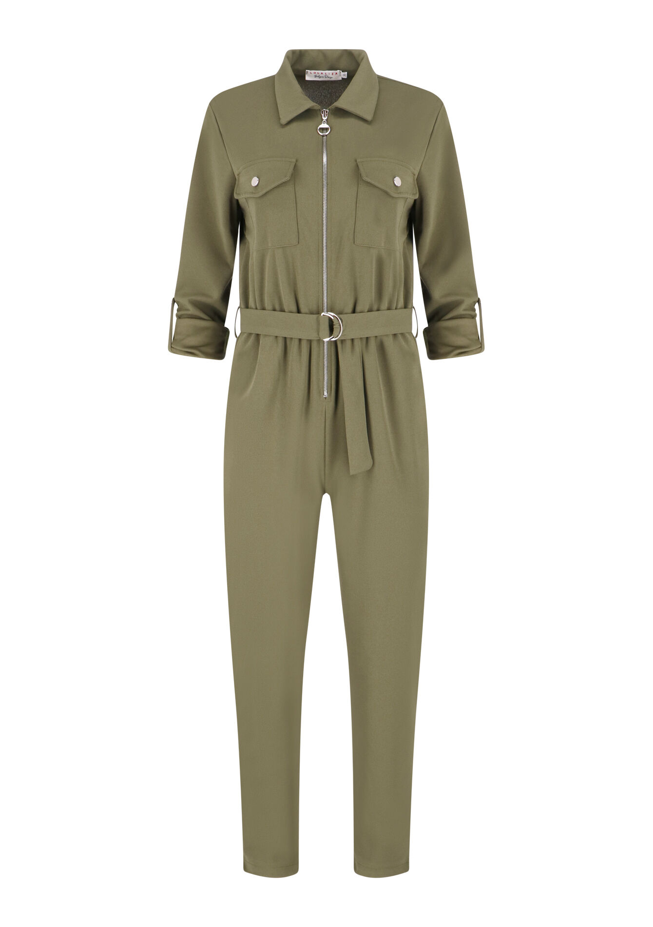 Boiler suit with zip, Boiler suit with zip - KHAKI MED - 06004346_4327