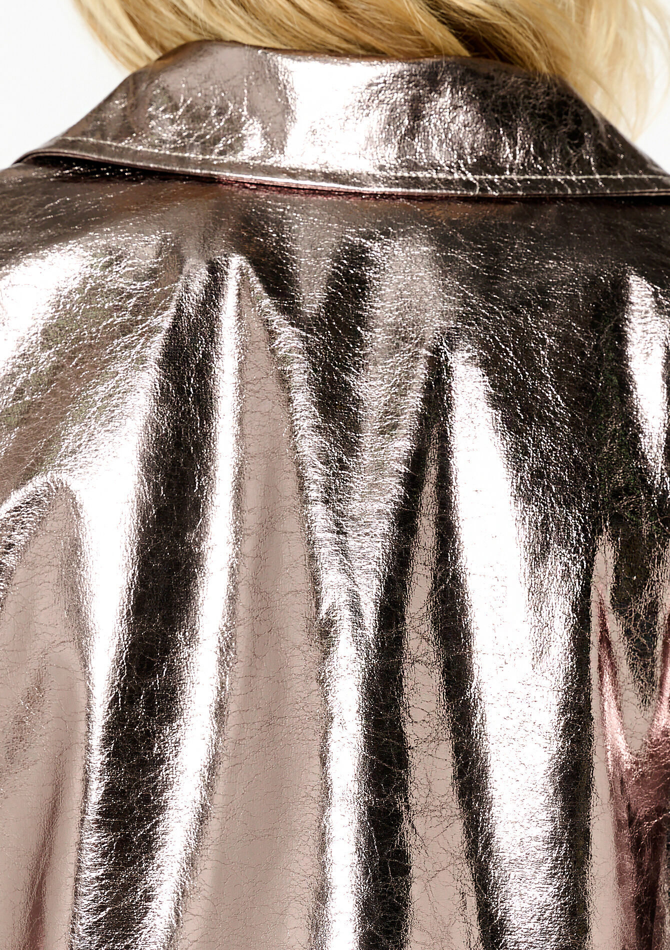 Veste métallisée en similicuir, Veste métallisée en similicuir - COPPER - 09100908_6301