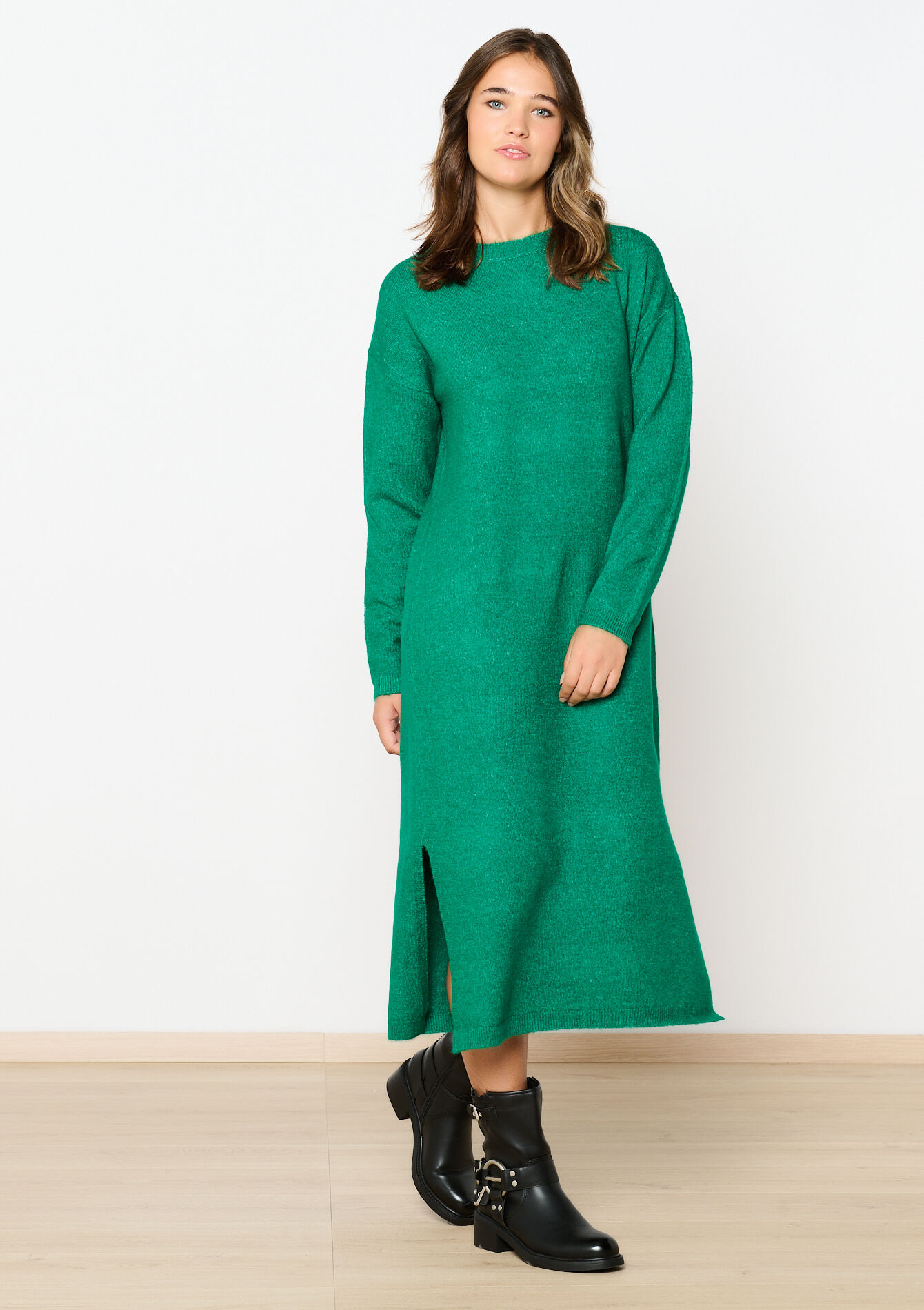 Robe pull mi-longue, Robe pull mi-longue - GREEN APPLE - 08103551_1783
