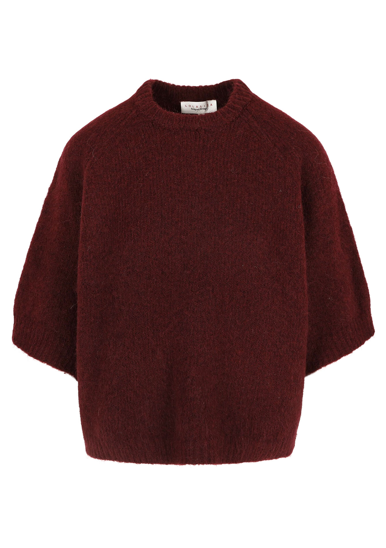 Trui met 3/4 raglanmouwen, Trui met 3/4 raglanmouwen - BORDEAU WINE - 04006927_1467