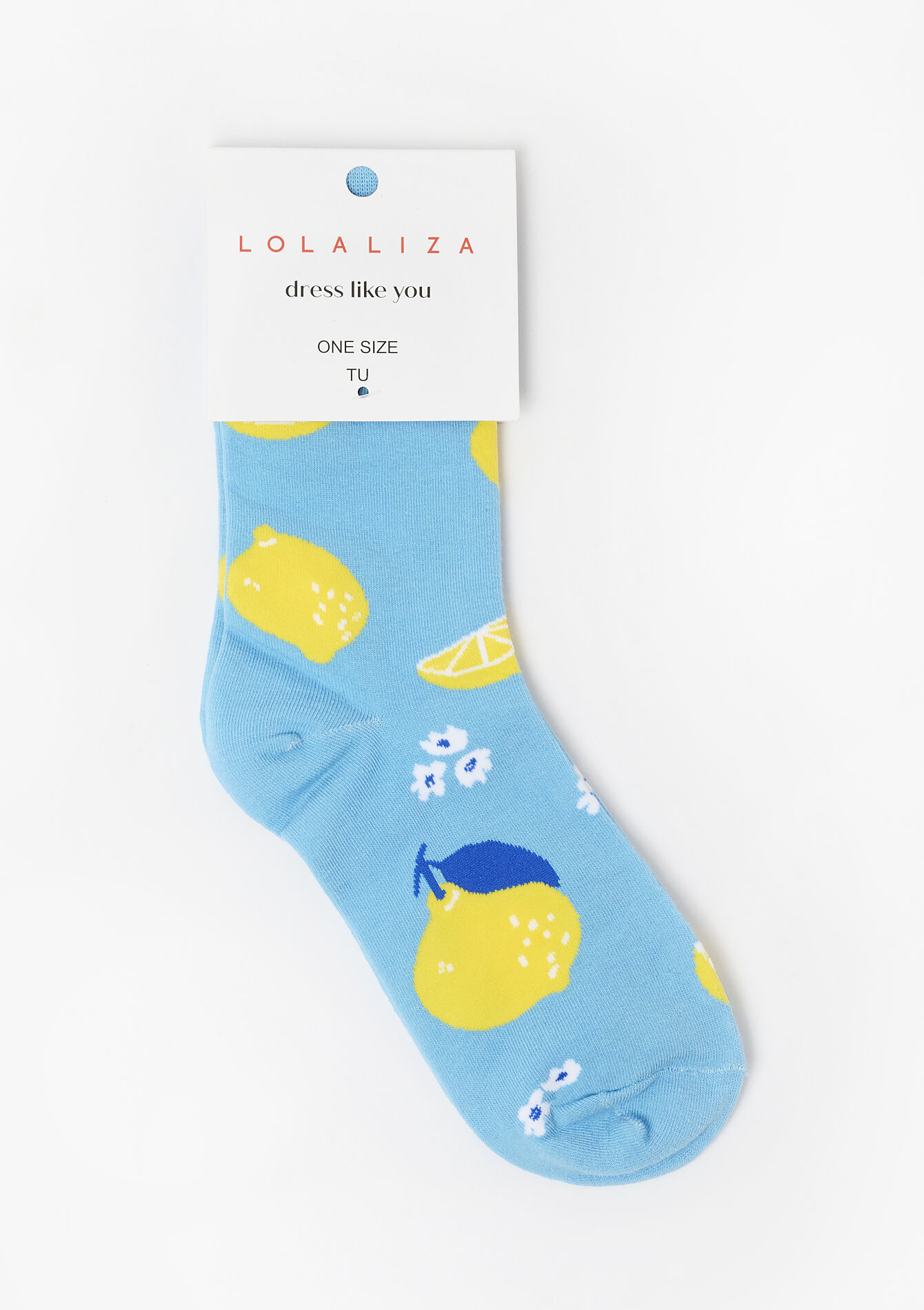 Sokken met citroenen, Sokken met citroenen - TURQUOISE - 17101291_1759