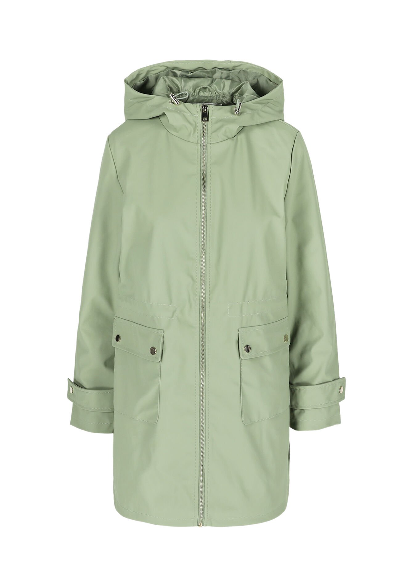 Lange gecoate parka, Lange gecoate parka - KHAKI FADED - 23000724_4326