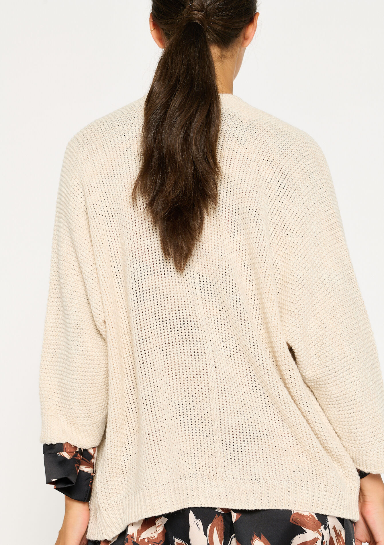 Cardigan avec manches chauve-souris, Cardigan avec manches chauve-souris - LT BEIGE - 04100977_2527