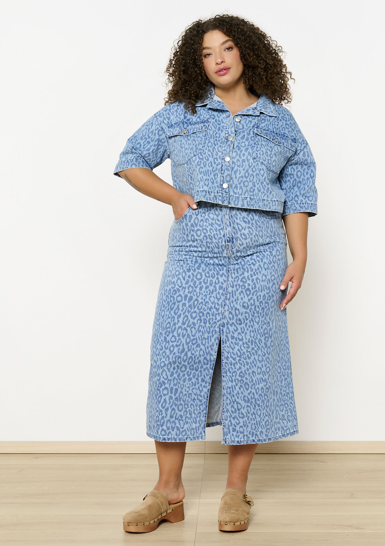 Lange denimrok, Lange denimrok - BLUE BLEACHED - 07101353_0502