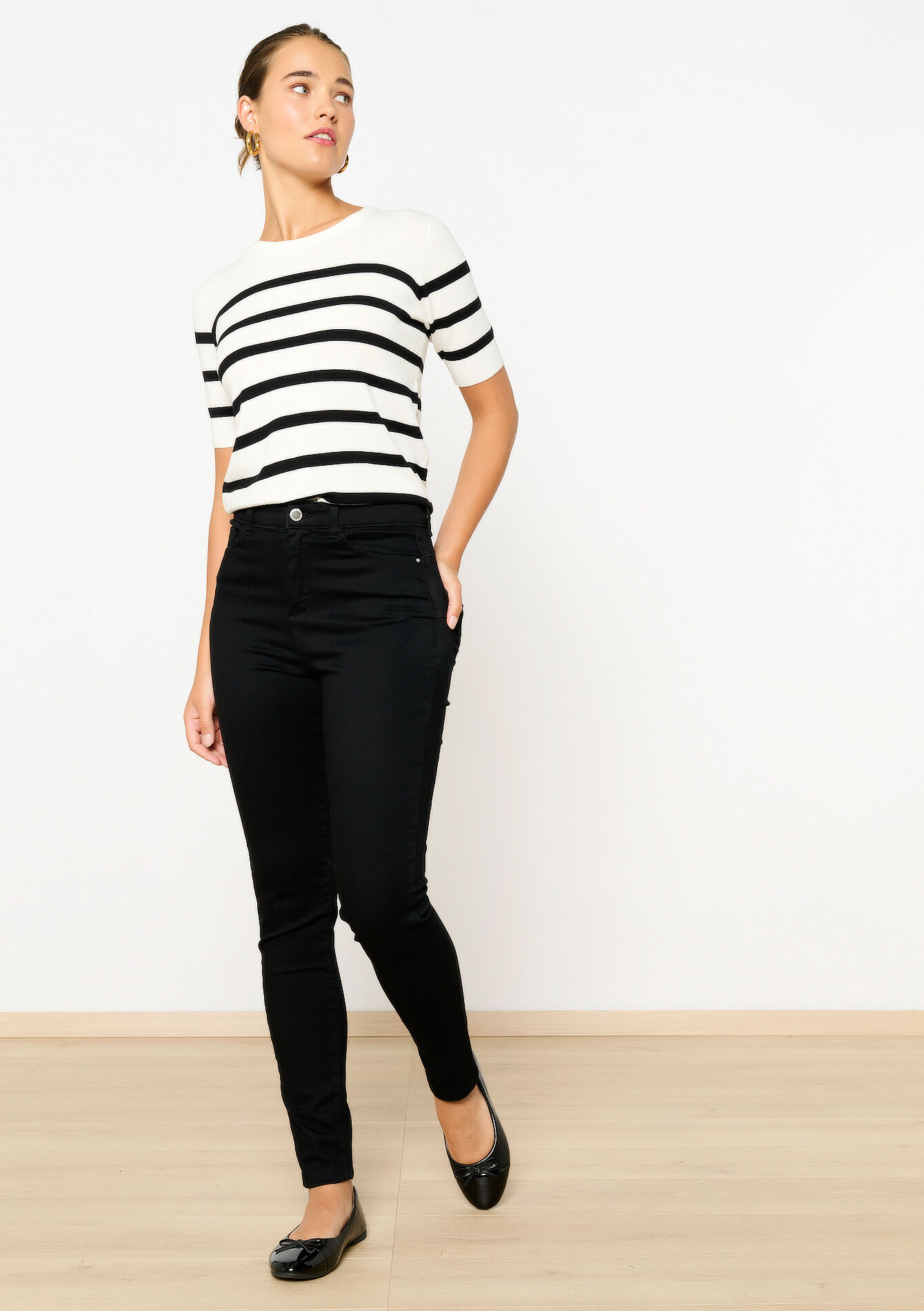 Multiple size slim jeans - BLACK - 22000528_1119