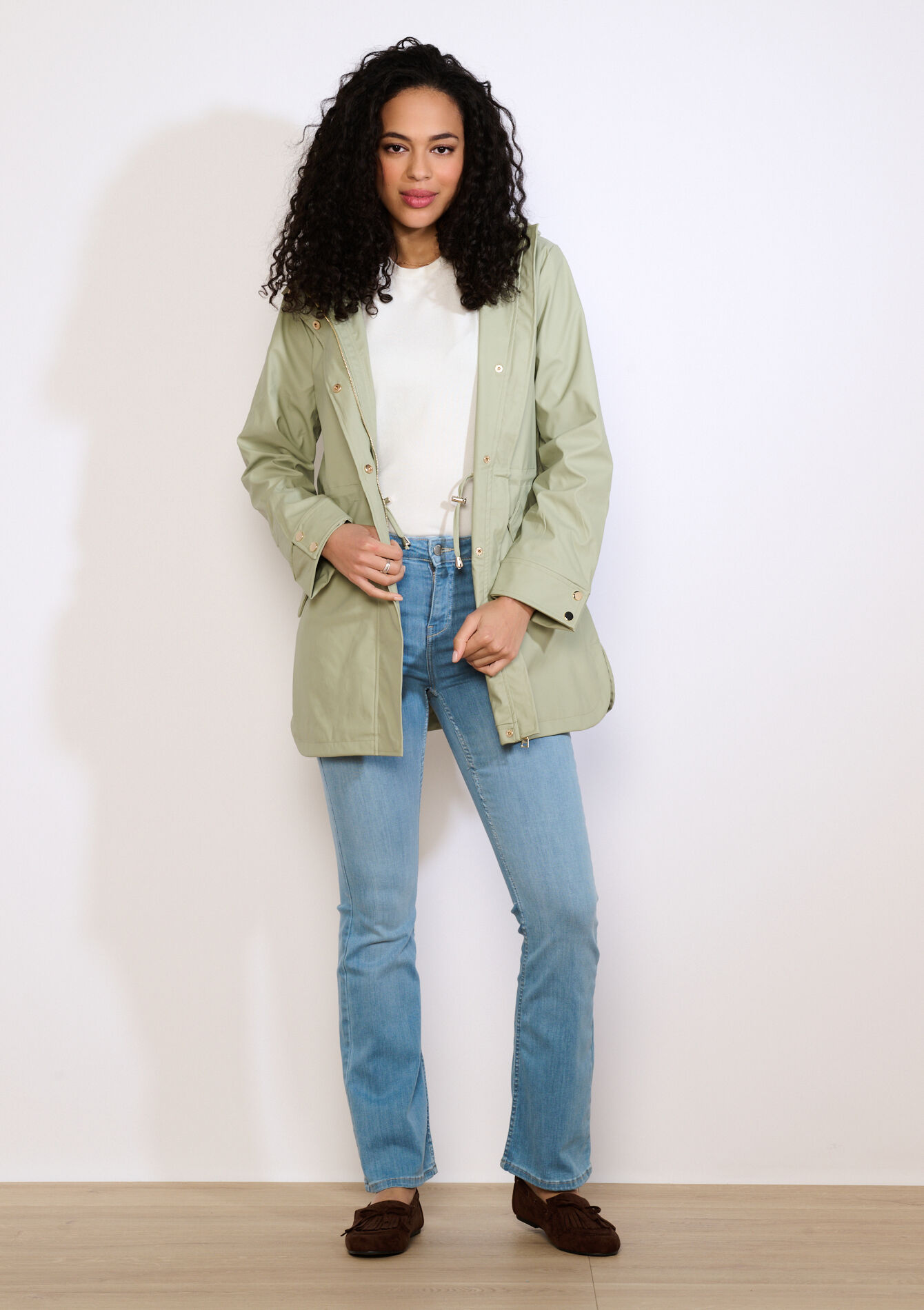 Parka légère à capuche - KHAKI FADED - 23000793_4326