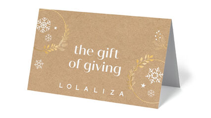 Carte cadeau  - THE GIFT OF GIVING - 1088653