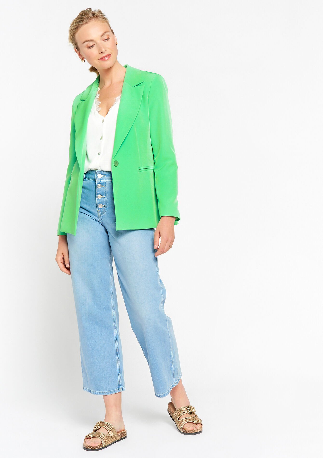 Suiting blazer, Suiting blazer - LIGHT GREEN PASTEL - 09100749_1822