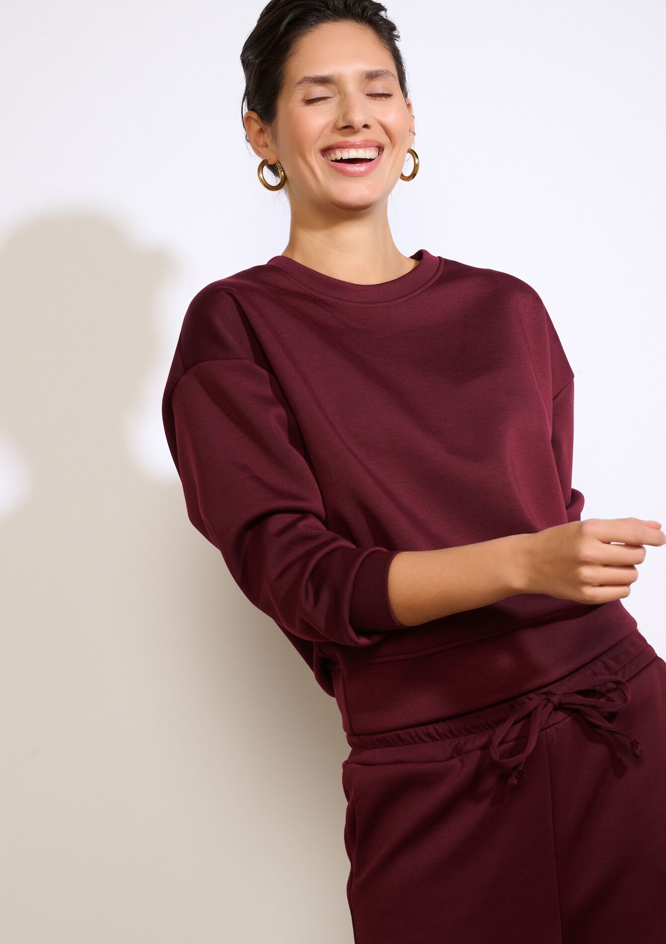 Zachte trui met lange mouwen, Zachte trui met lange mouwen, , back