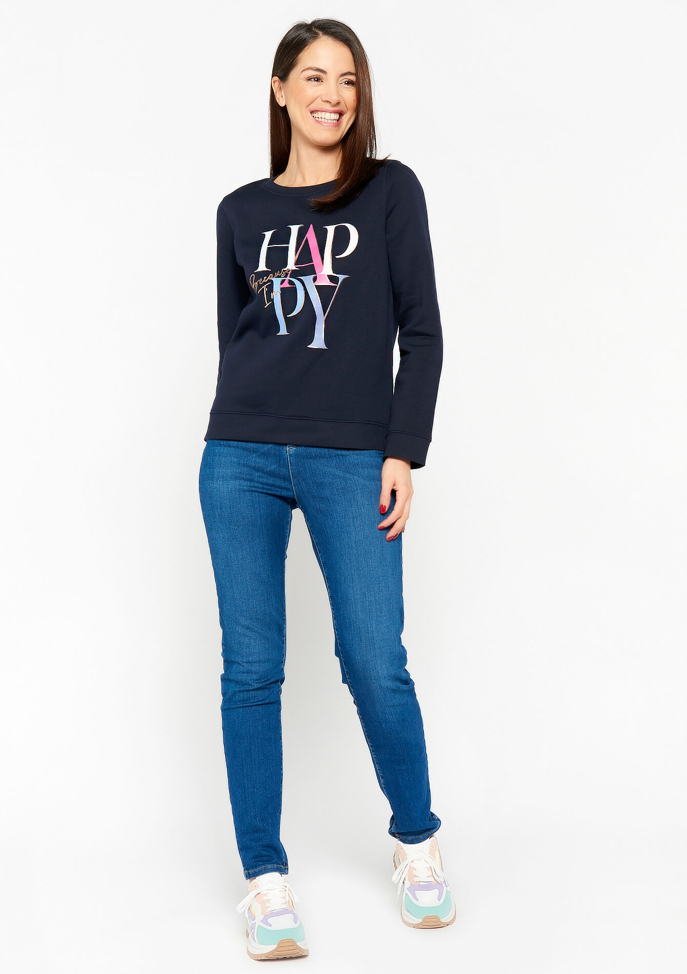 Printed pullover, Printed pullover - NAVY BASIC - 03001684_2723