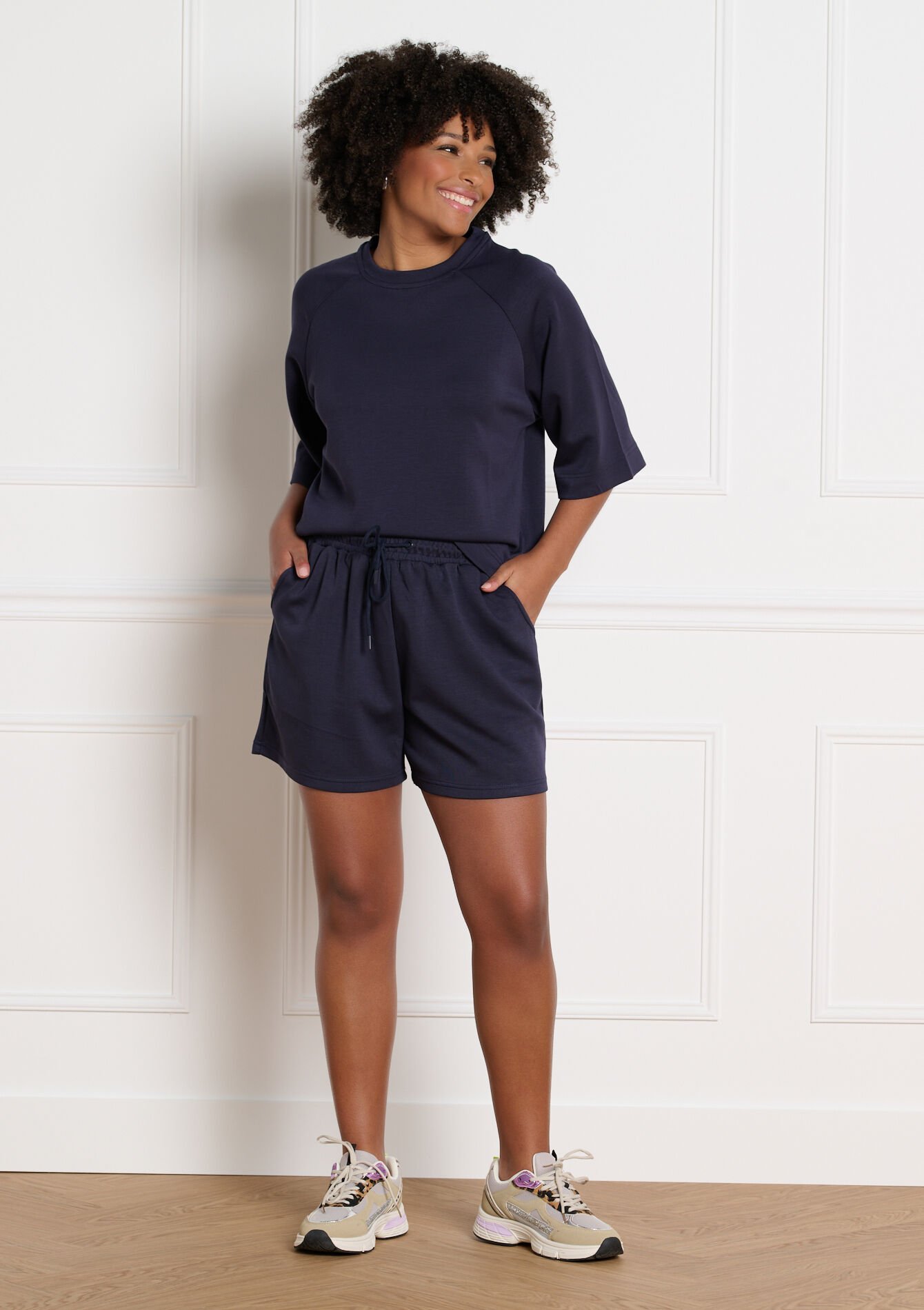 Short fluide taille élastiquée, , hi-res