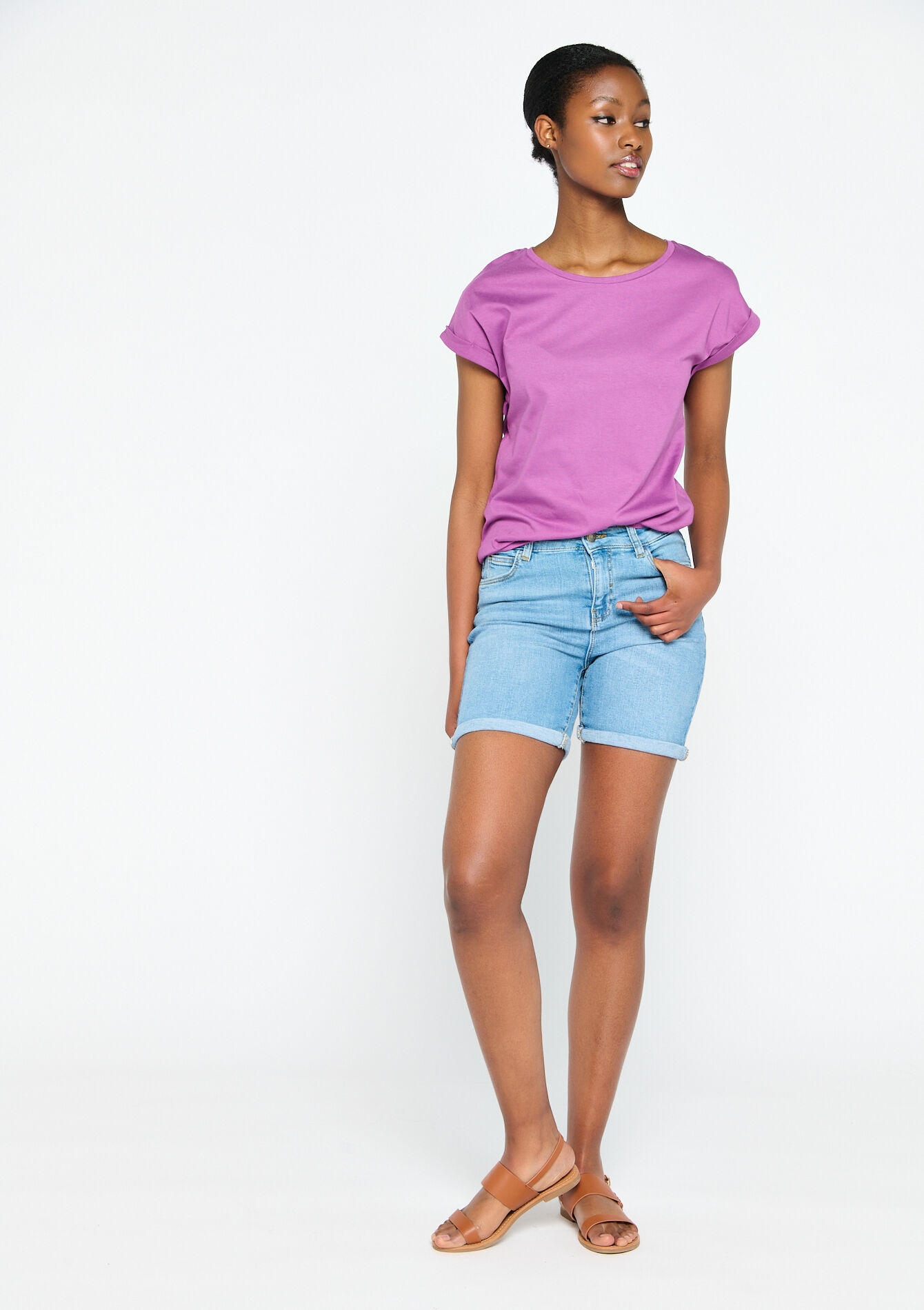 Short, Short - BLUE BLEACHED - 22000340_0502